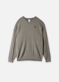 Sweats KNIT CRW homme gris adidas originals Sweats KNIT CRW homme gris silver pebble