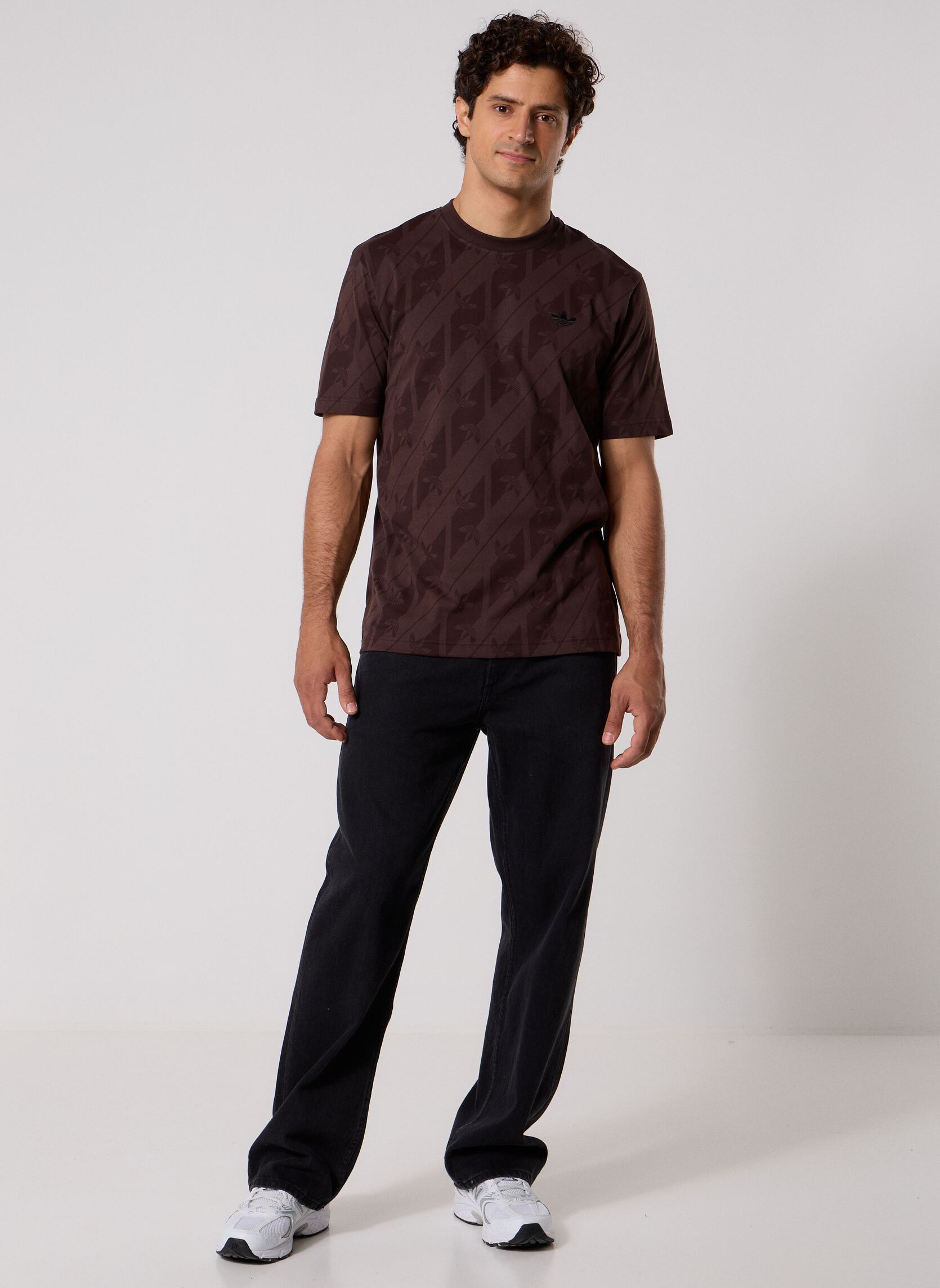 T-shirts MONOGRAM AOP TE heren bruin adidas originals T-shirts MONOGRAM AOP TE heren bruin Aurora Coffee