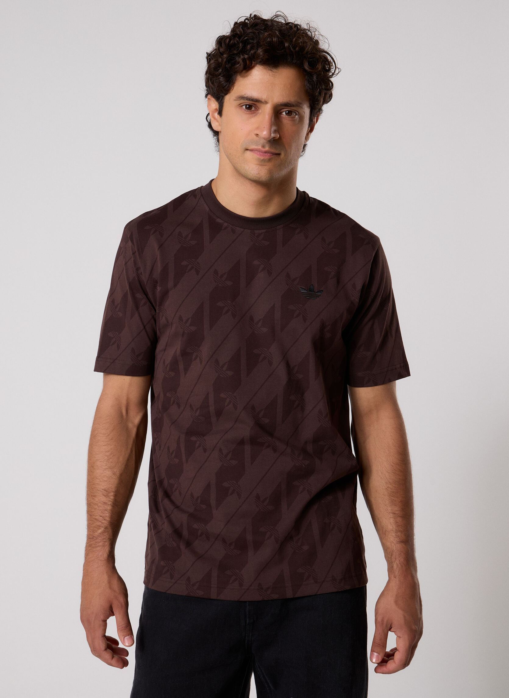 T-shirts MONOGRAM AOP TE heren bruin adidas originals T-shirts MONOGRAM AOP TE heren bruin Aurora Coffee