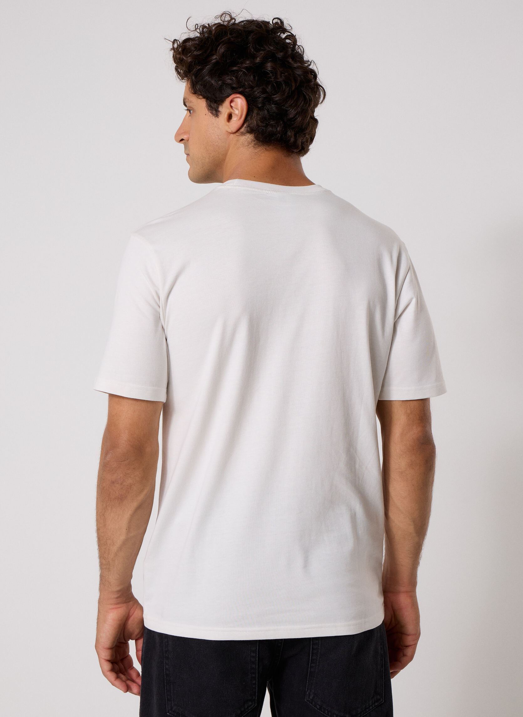 T-shirts TREFOIL INFILL heren wit adidas originals T-shirts TREFOIL INFILL heren wit cloud white