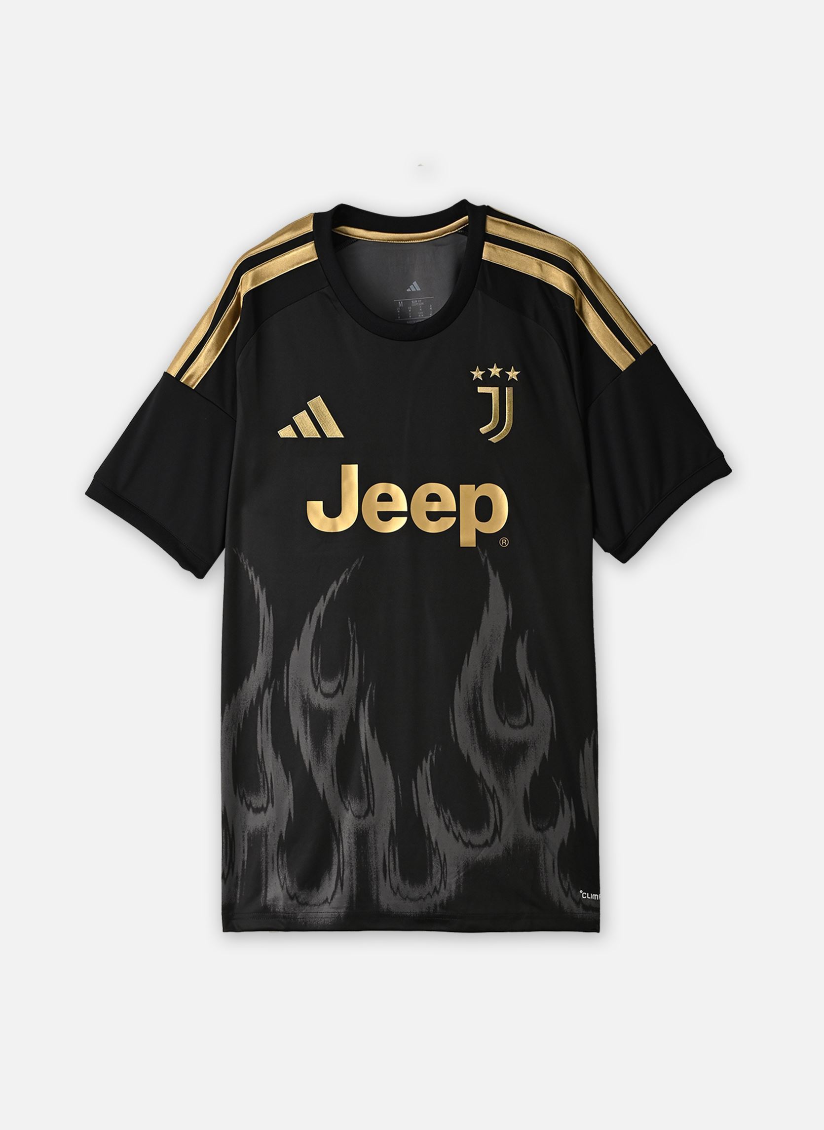 Tee-shirts JUVE 3 JSY homme noir adidas sportswear Tee-shirts JUVE 3 JSY homme noir black