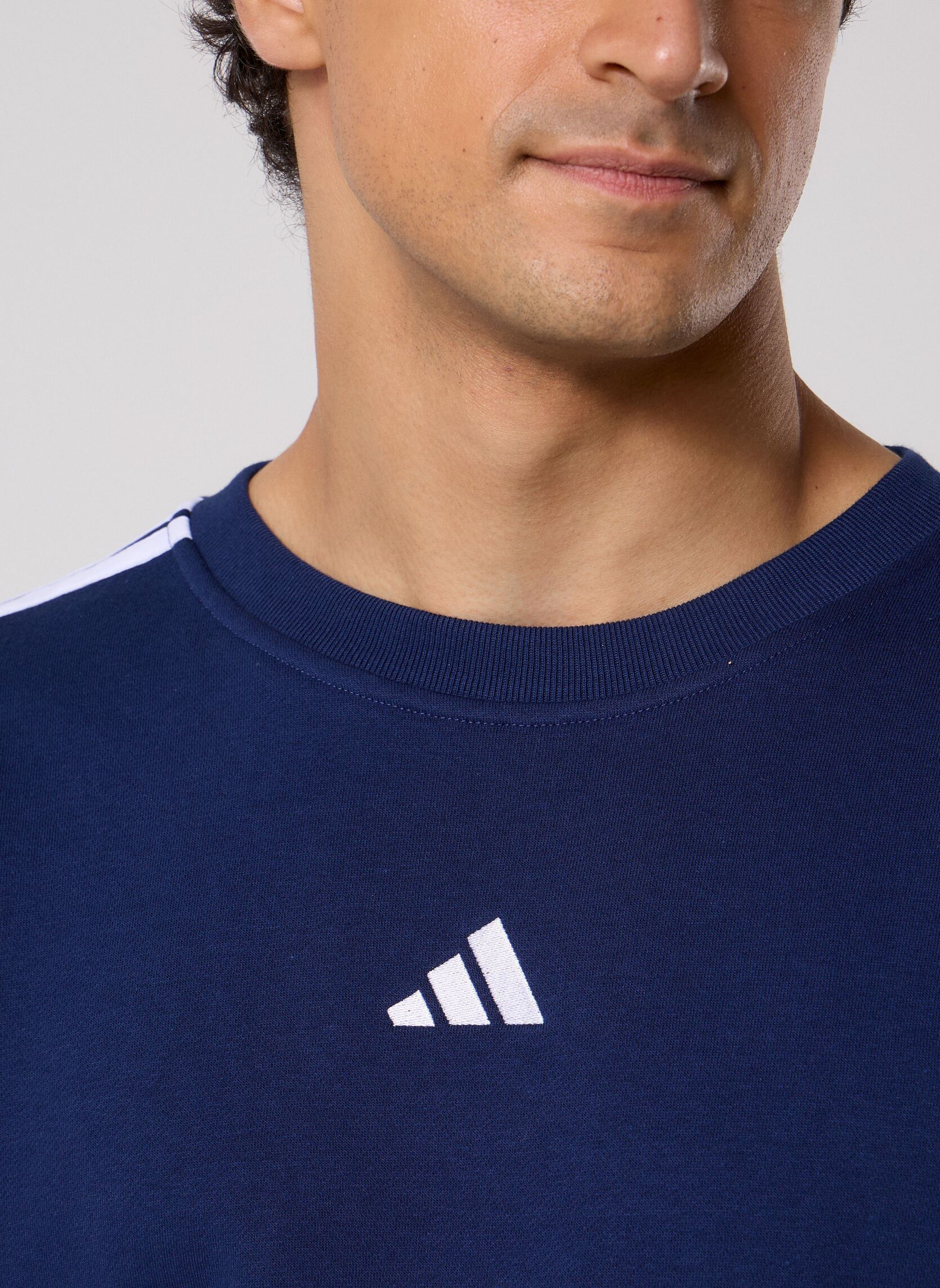 Tee-shirts M 3S FL SWT homme marine adidas sportswear Tee-shirts M 3S FL SWT homme marine team navy blue 2