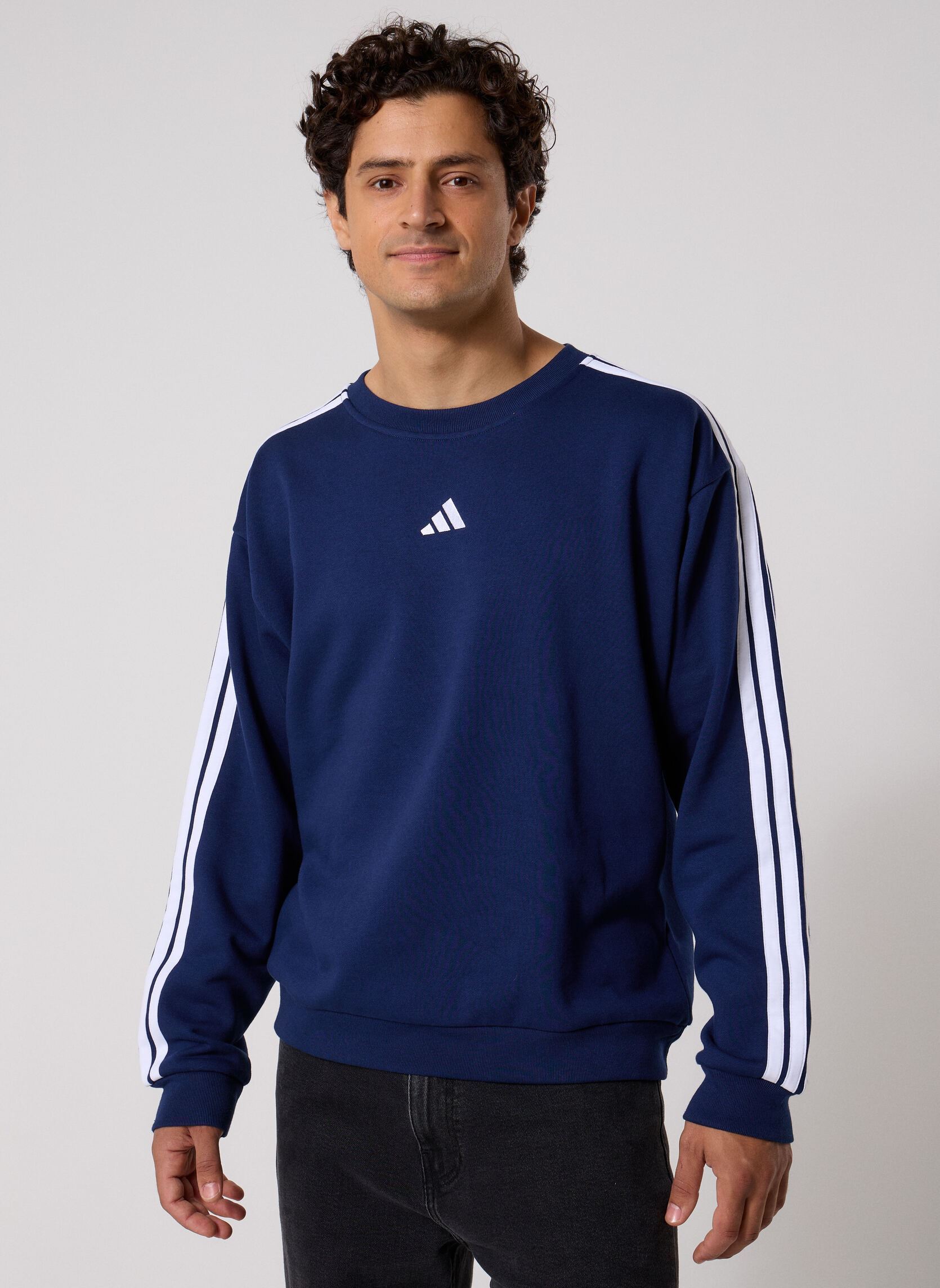 Tee-shirts M 3S FL SWT homme marine adidas sportswear Tee-shirts M 3S FL SWT homme marine team navy blue 2