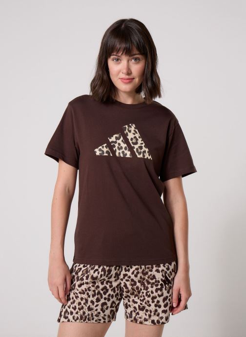 adidas sportswear Tee-shirts ANIMAL TEE femme marron