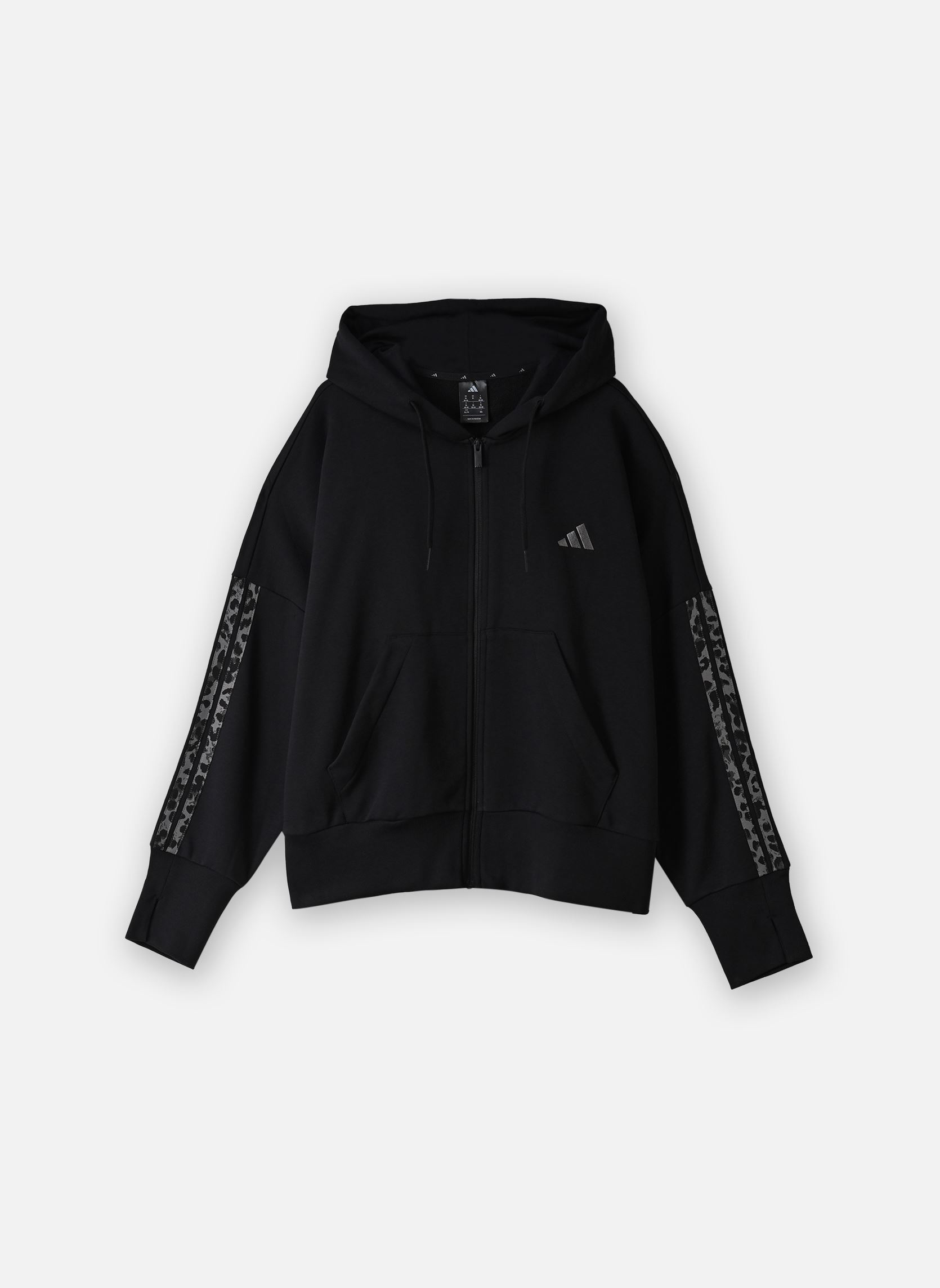 Vestes de survêtement W AOP 3S FT FZ femme noir adidas sportswear Vestes de survêtement W AOP 3S FT FZ femme noir black