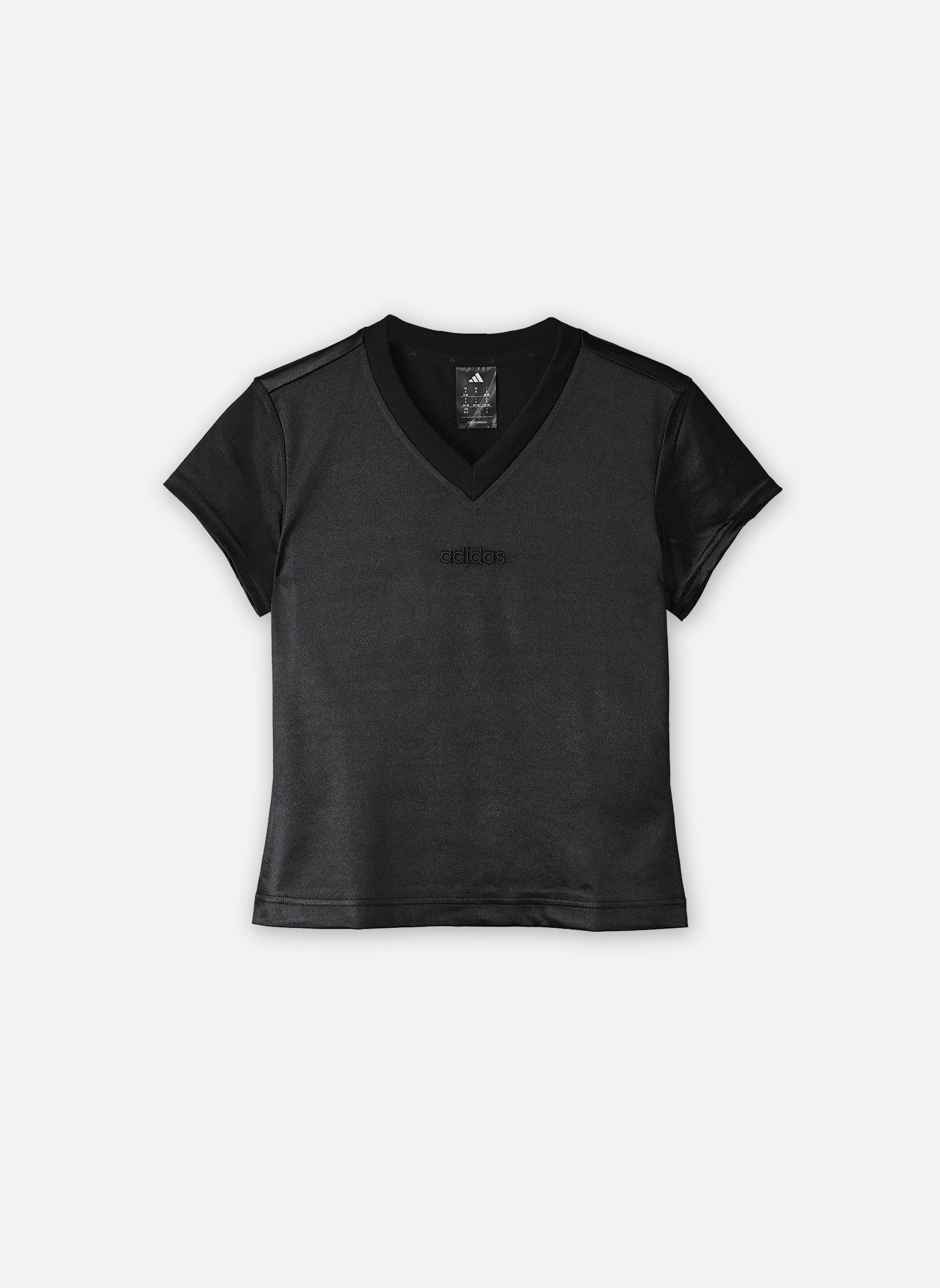 Tee-shirts W SAT TEE femme noir adidas sportswear Tee-shirts W SAT TEE femme noir black