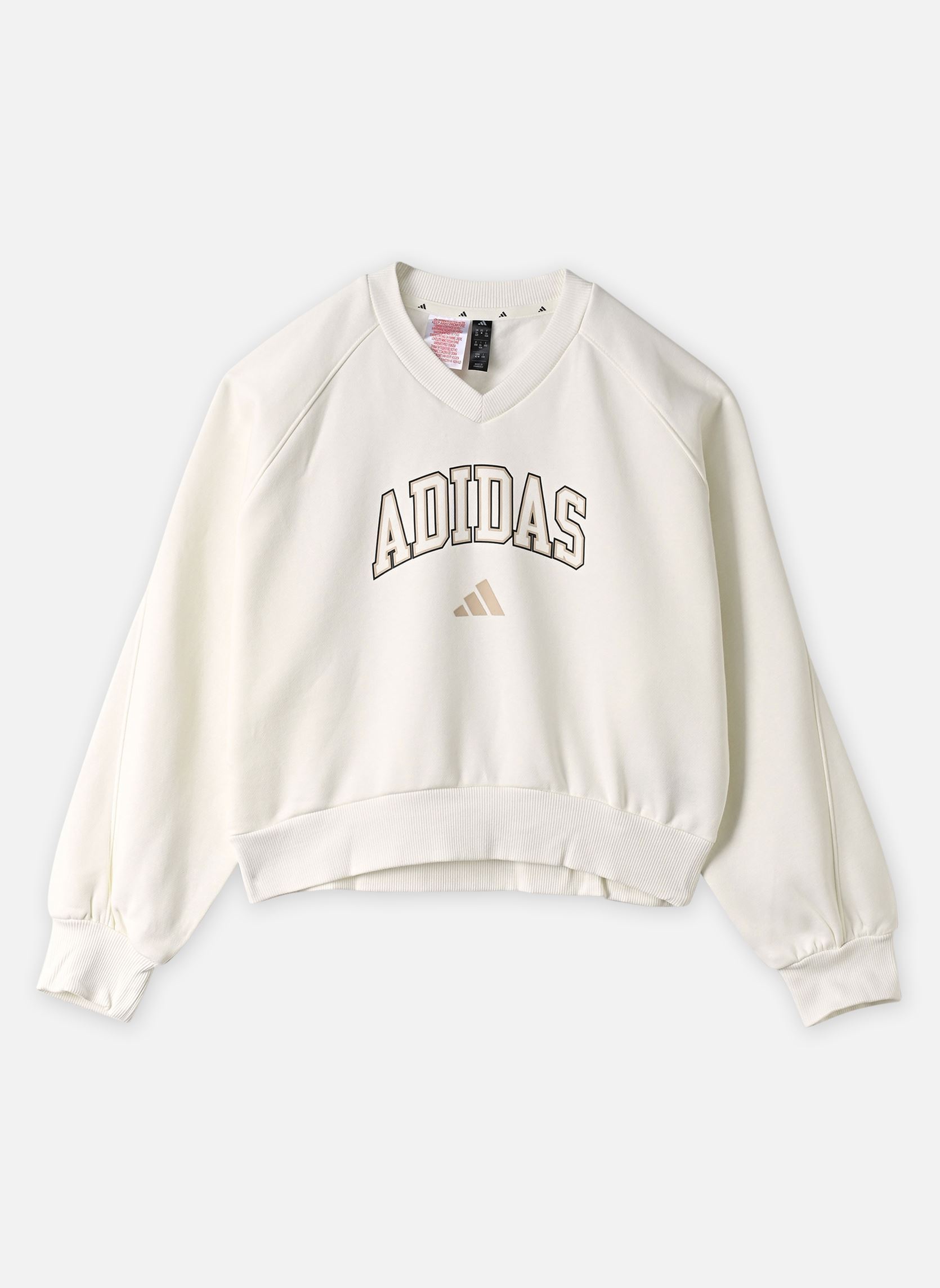 Sweats JG CLGT V-NECK fille blanc adidas sportswear Sweats JG CLGT V-NECK fille blanc off white