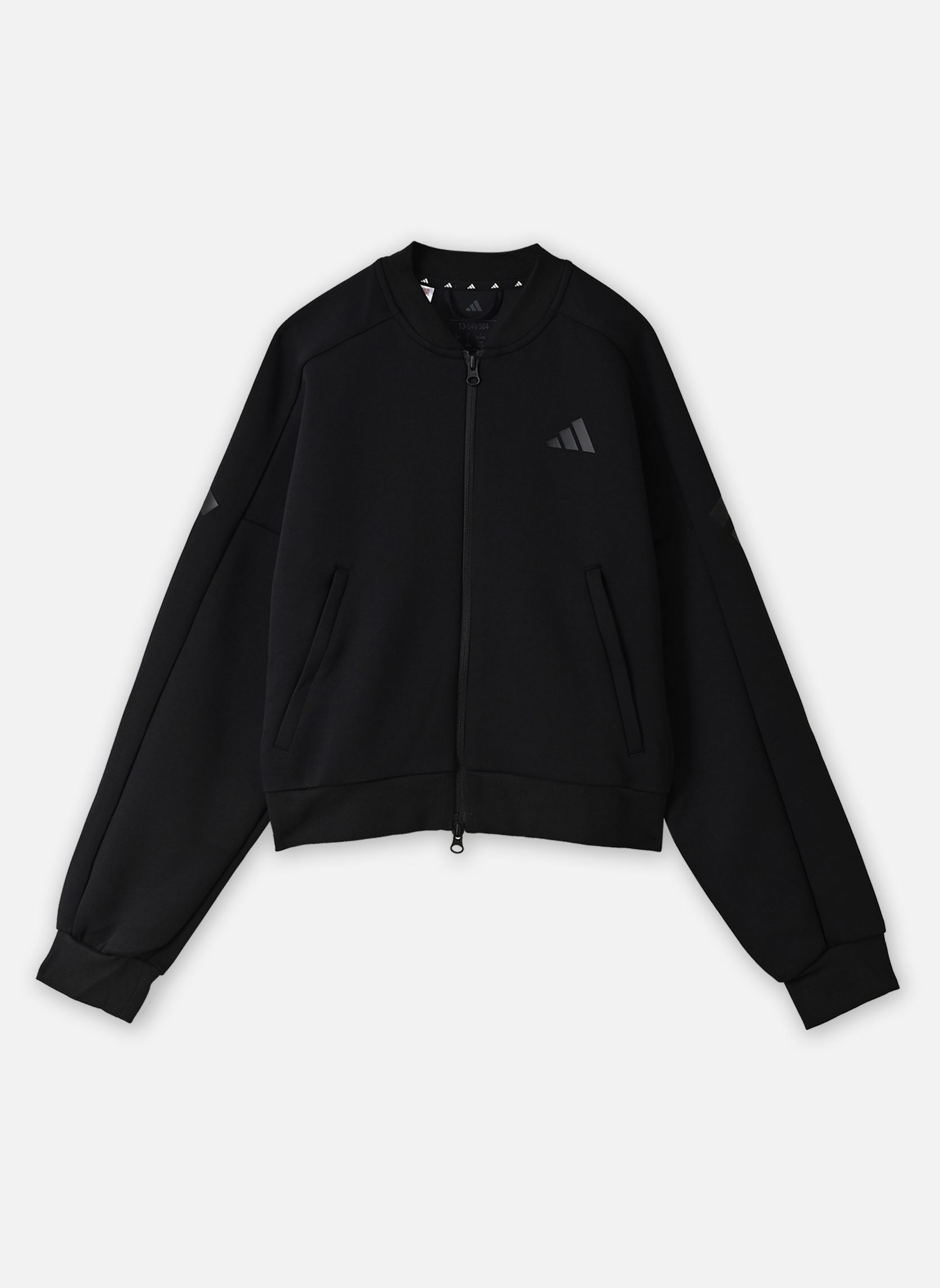 Vestes de survêtement JG FI 3S FZ fille noir adidas sportswear Vestes de survêtement JG FI 3S FZ fille noir black