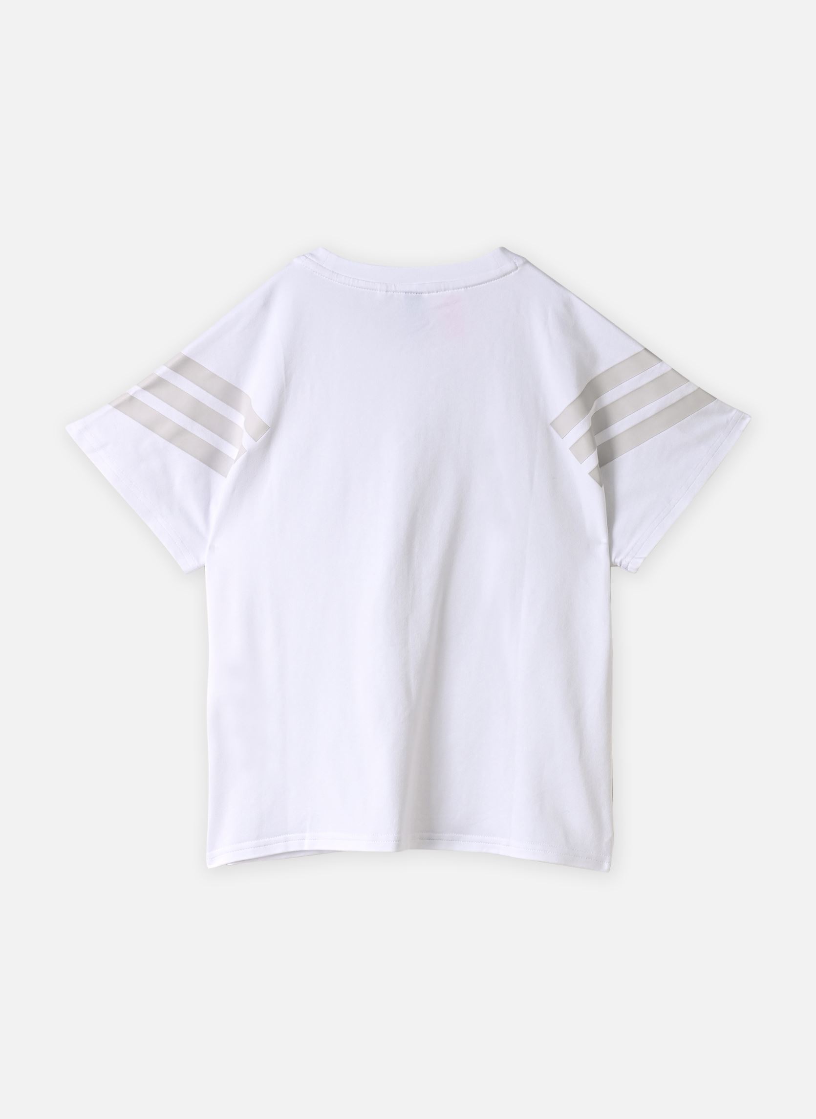 Tee-shirts JG FI 3S TEE fille blanc adidas sportswear Tee-shirts JG FI 3S TEE fille blanc white