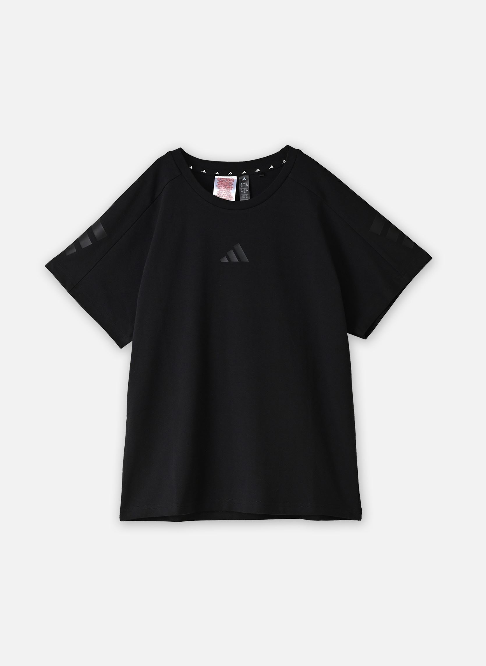 Tee-shirts JG FI 3S TEE fille noir adidas sportswear Tee-shirts JG FI 3S TEE fille noir black