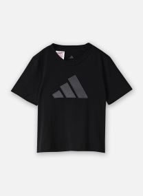 Tee-shirts JG SATIN TEE fille noir adidas sportswear Tee-shirts JG SATIN TEE fille noir black