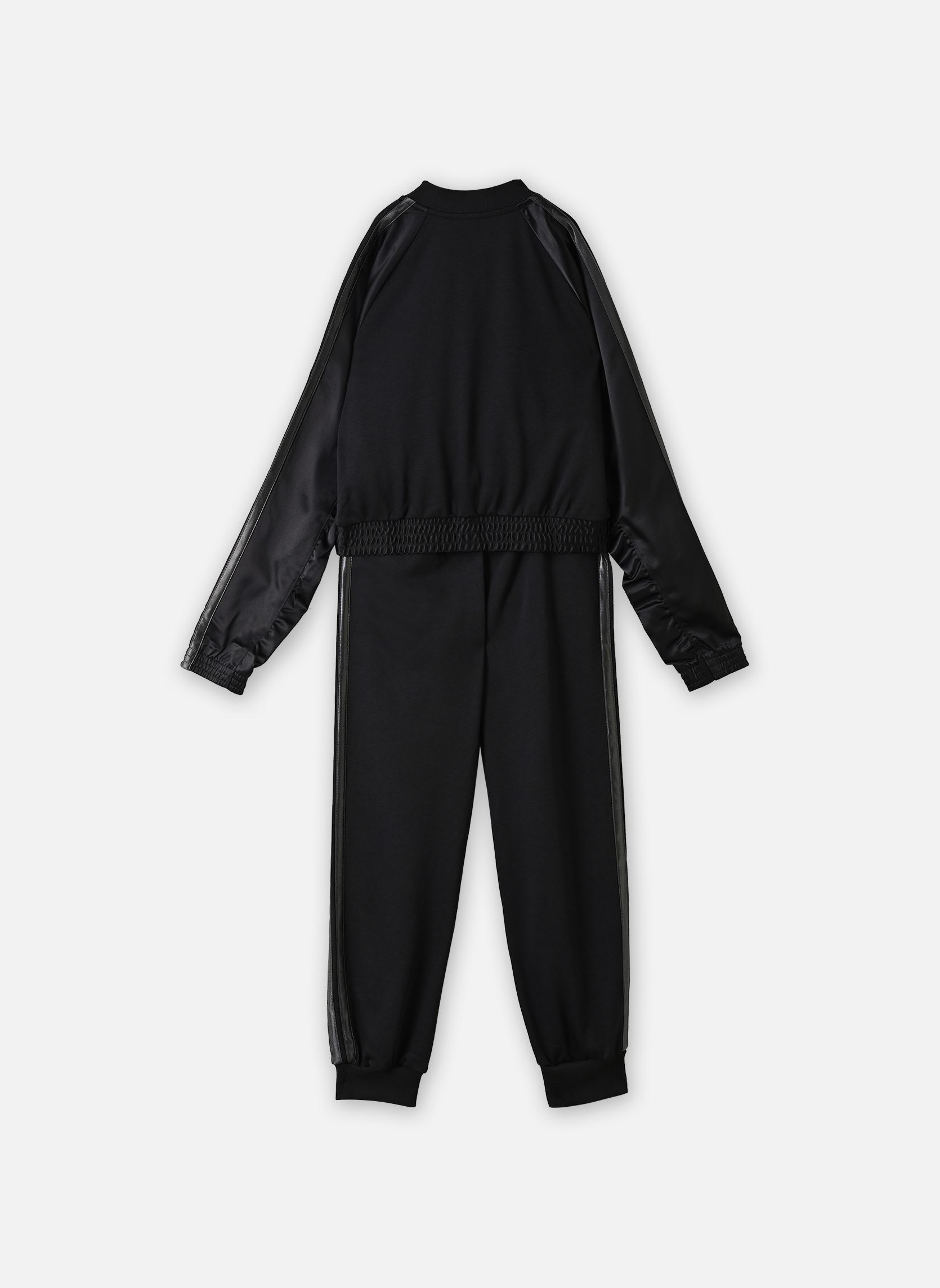 Vestes de survêtement JG SATIN TS fille noir adidas sportswear Vestes de survêtement JG SATIN TS fille noir black