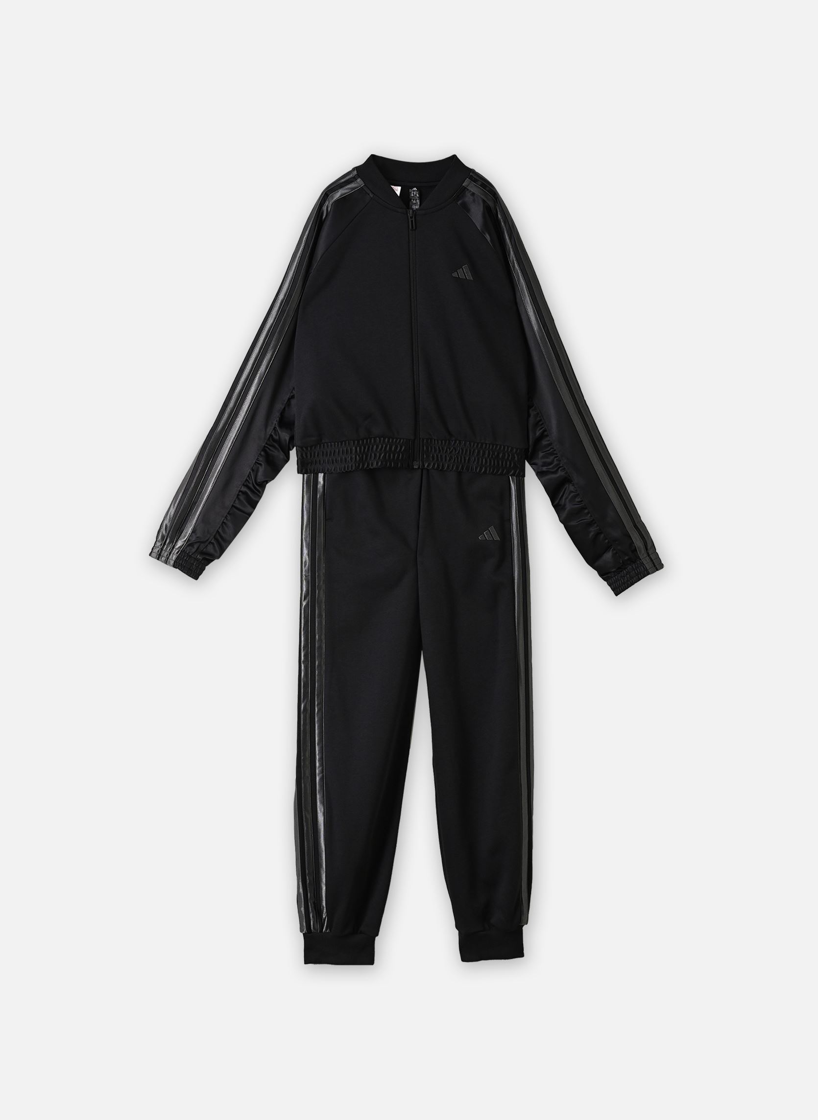 Vestes de survêtement JG SATIN TS fille noir adidas sportswear Vestes de survêtement JG SATIN TS fille noir black