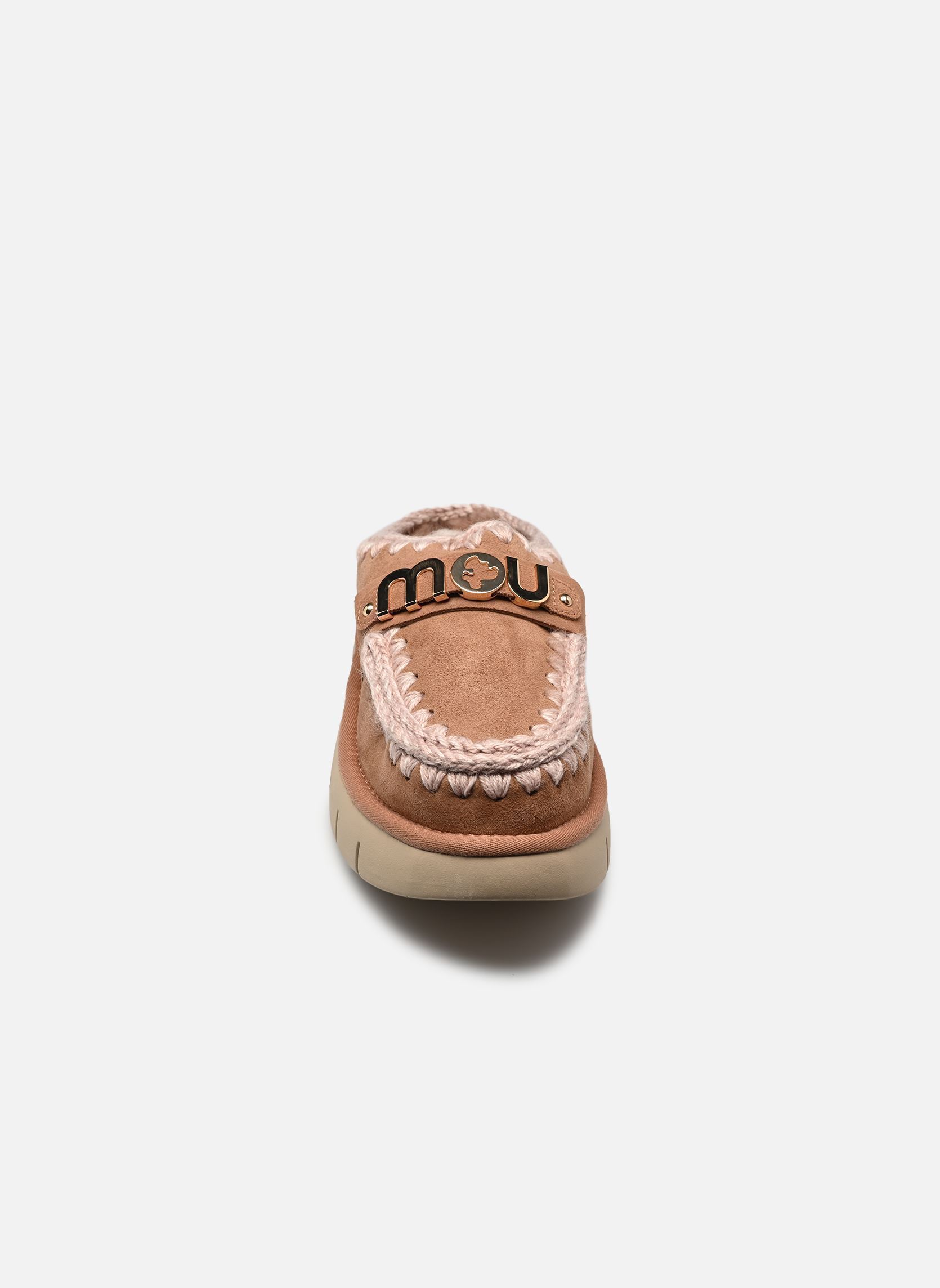 Mules et sabots Bounce Clog Metal Logo femme marron MOU Mules et sabots Bounce Clog Metal Logo femme marron PINK BROWN