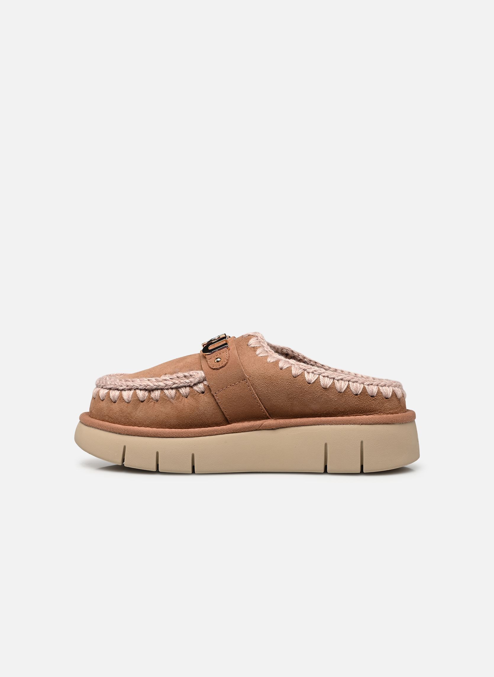 Mules et sabots Bounce Clog Metal Logo femme marron MOU Mules et sabots Bounce Clog Metal Logo femme marron PINK BROWN