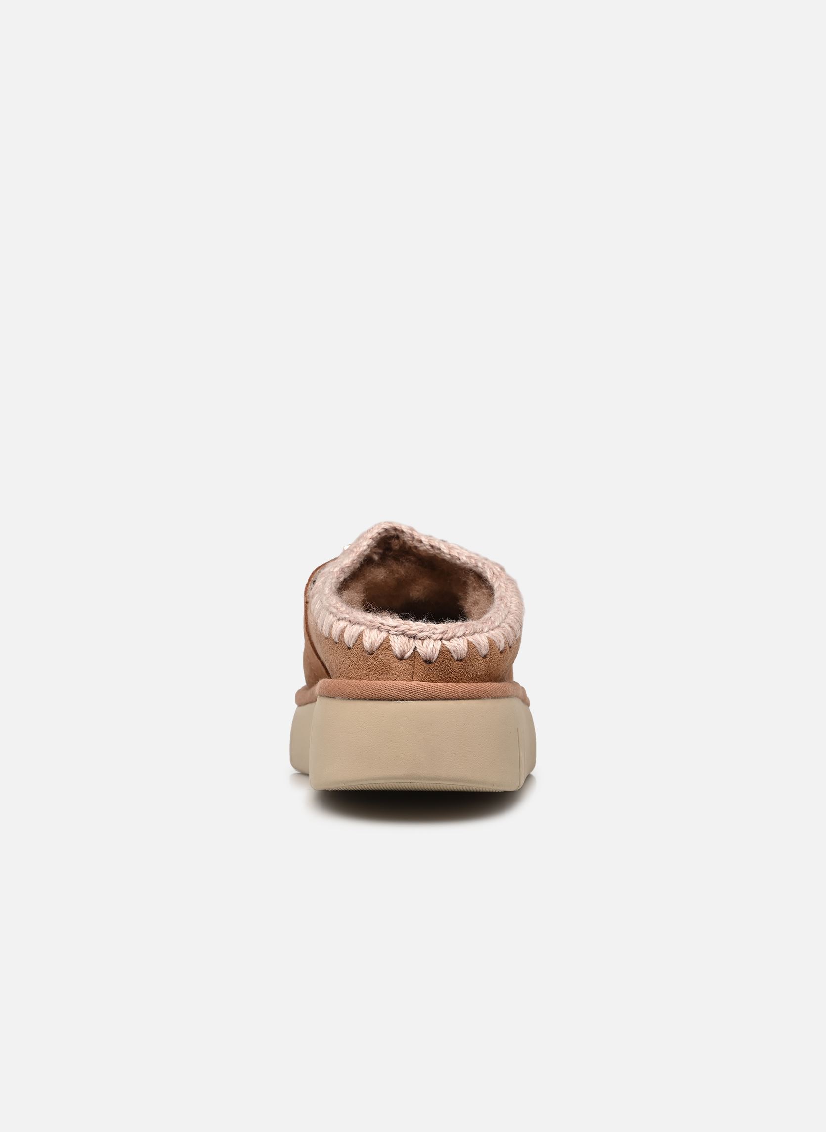 Mules et sabots Bounce Clog Metal Logo femme marron MOU Mules et sabots Bounce Clog Metal Logo femme marron PINK BROWN