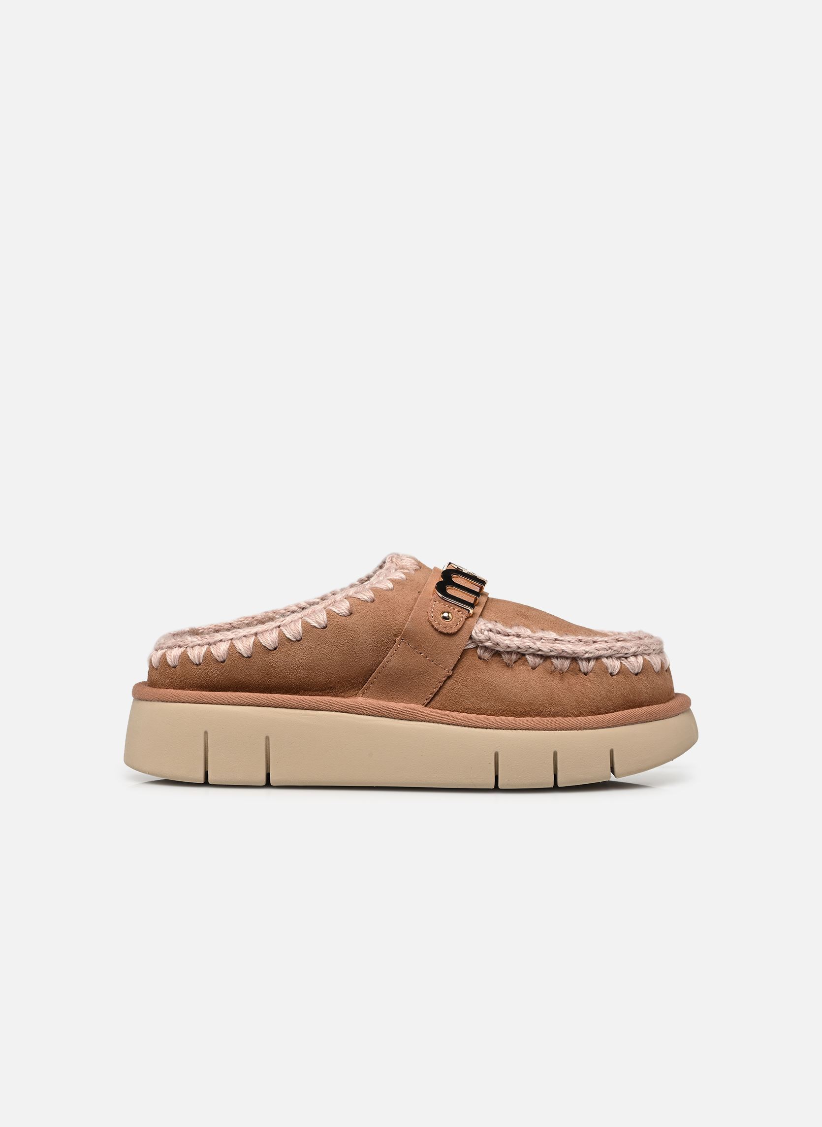 Mules et sabots Bounce Clog Metal Logo femme marron MOU Mules et sabots Bounce Clog Metal Logo femme marron PINK BROWN