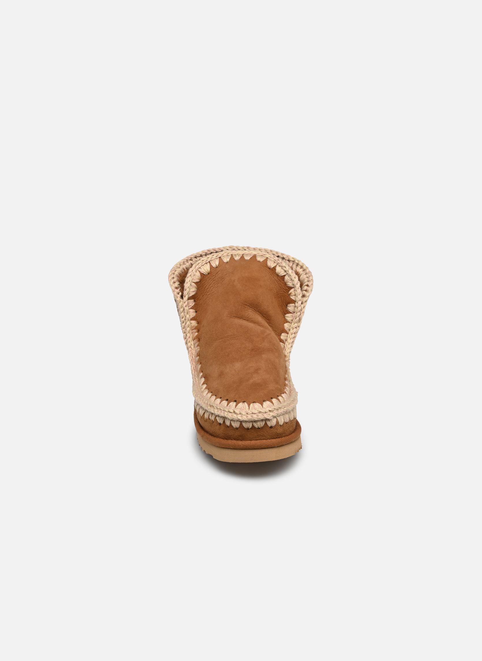 Gevoerde enkellaarsjes Eskimo 18 dames bruin MOU Gevoerde enkellaarsjes Eskimo 18 dames bruin COGNAC