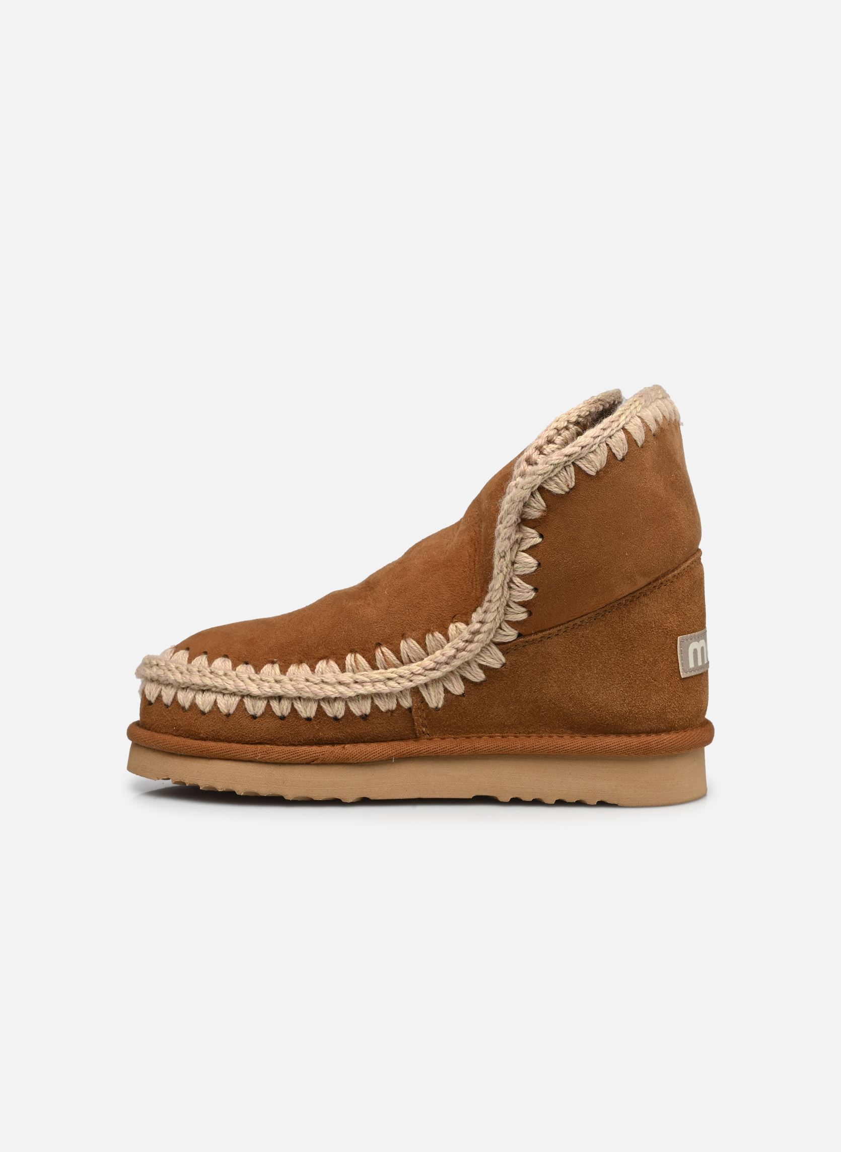 Gevoerde enkellaarsjes Eskimo 18 dames bruin MOU Gevoerde enkellaarsjes Eskimo 18 dames bruin COGNAC