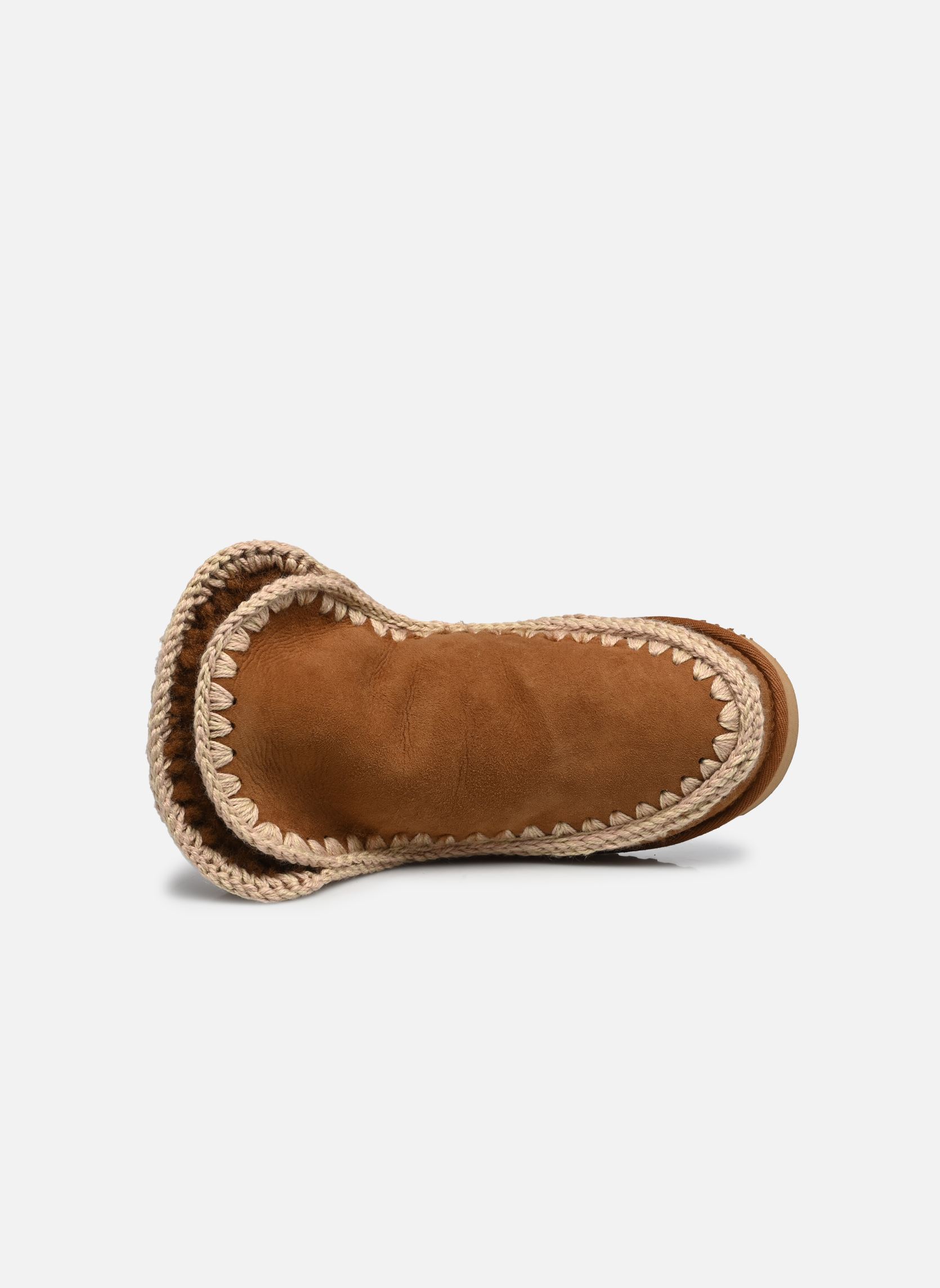 Gevoerde enkellaarsjes Eskimo 18 dames bruin MOU Gevoerde enkellaarsjes Eskimo 18 dames bruin COGNAC