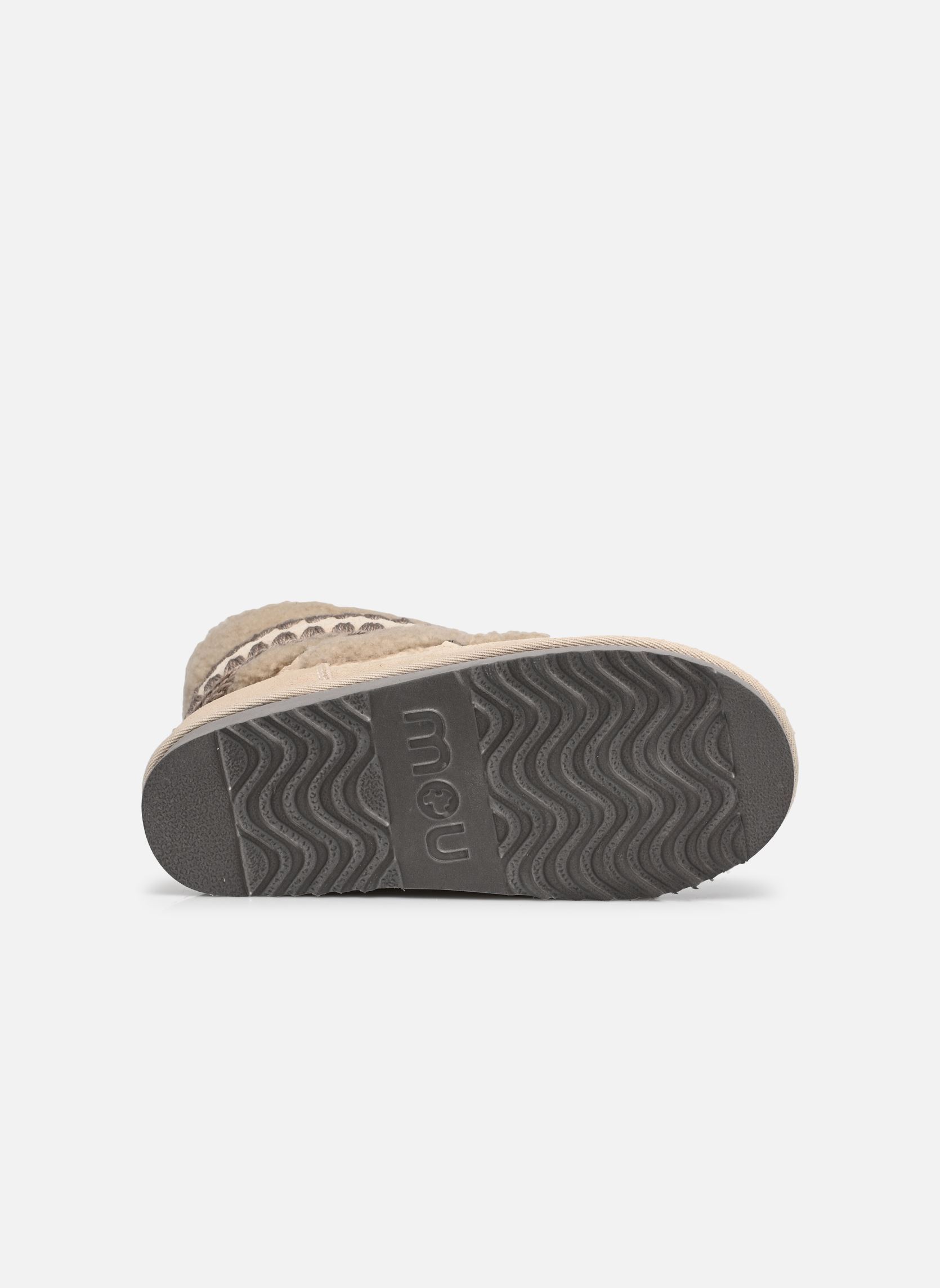 Gevoerde enkellaarsjes Eskimo 18 Curly Sheepskin dames beige MOU Gevoerde enkellaarsjes Eskimo 18 Curly Sheepskin dames beige CHALK