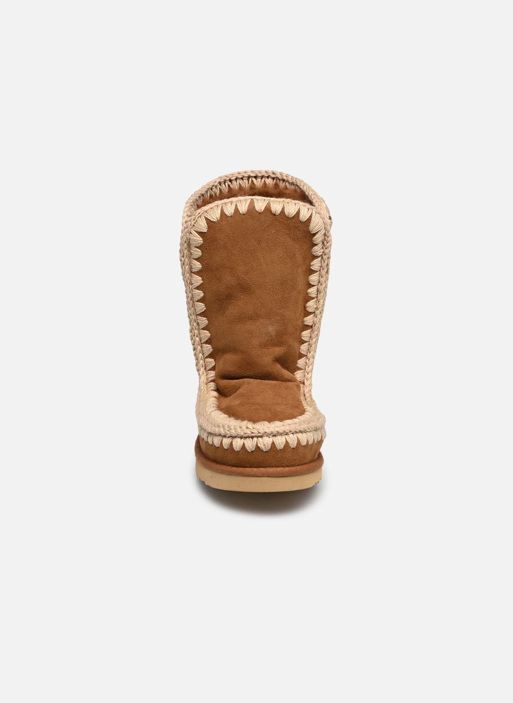 Gevoerde enkellaarsjes Eskimo Boot 24 Cm dames bruin MOU Gevoerde enkellaarsjes Eskimo Boot 24 Cm dames bruin COGNAC