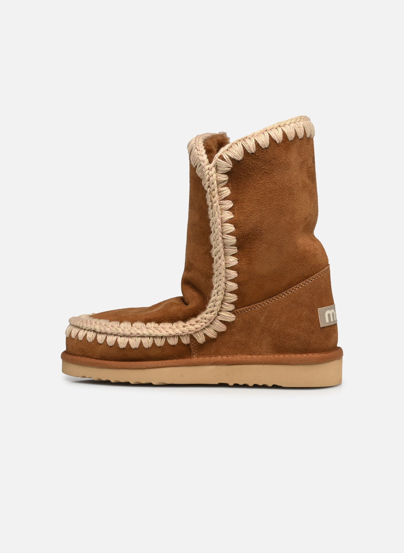 Gevoerde enkellaarsjes Eskimo Boot 24 Cm dames bruin MOU Gevoerde enkellaarsjes Eskimo Boot 24 Cm dames bruin COGNAC