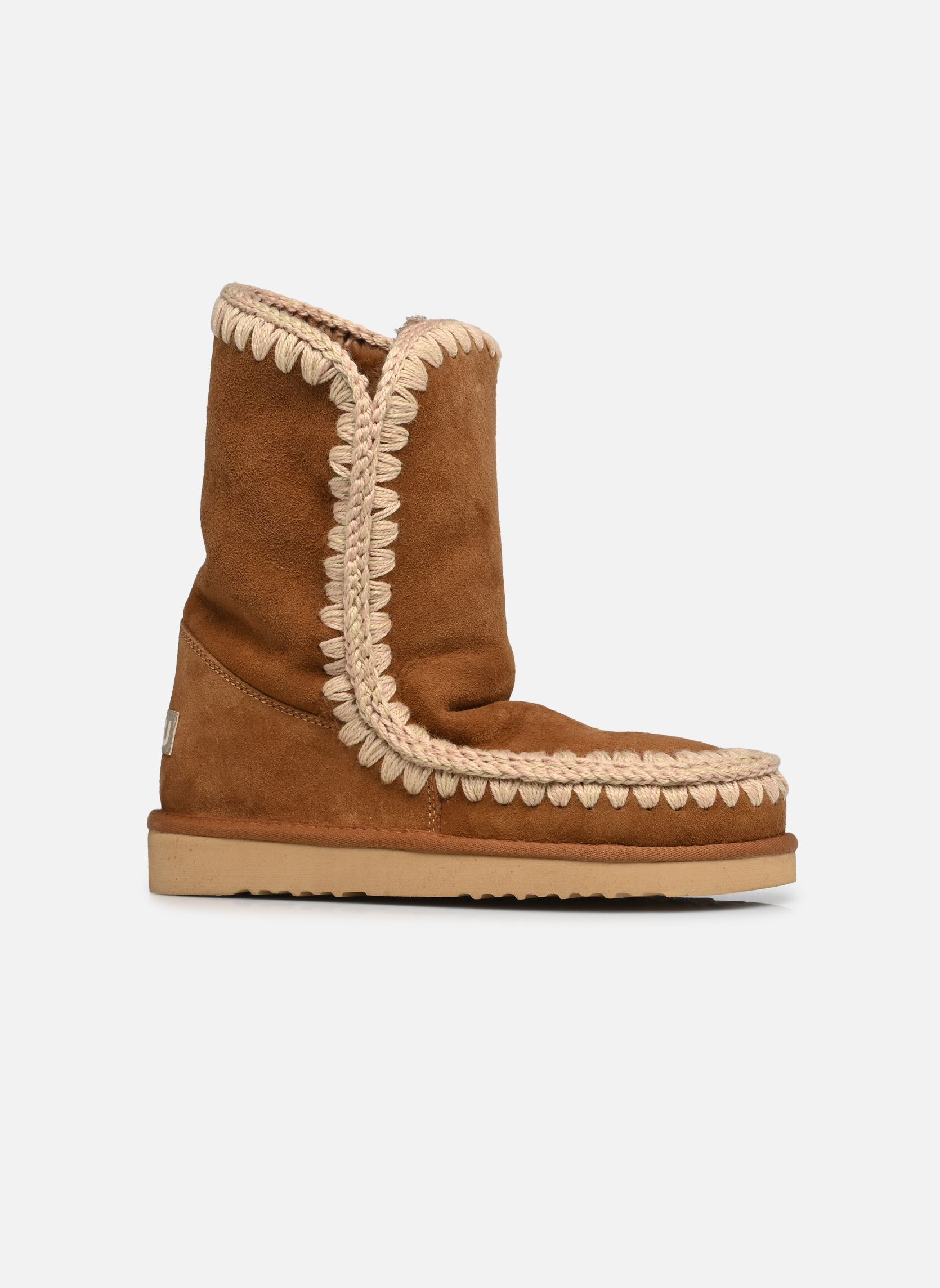 Gevoerde enkellaarsjes Eskimo Boot 24 Cm dames bruin MOU Gevoerde enkellaarsjes Eskimo Boot 24 Cm dames bruin COGNAC