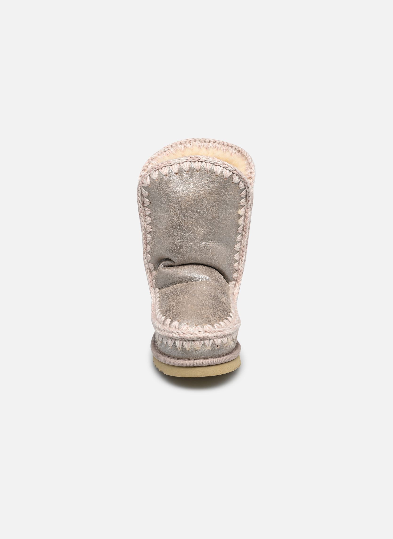 Gevoerde enkellaarsjes Eskimo Boot 24 Cm dames grijs MOU Gevoerde enkellaarsjes Eskimo Boot 24 Cm dames grijs STONE METALLIC