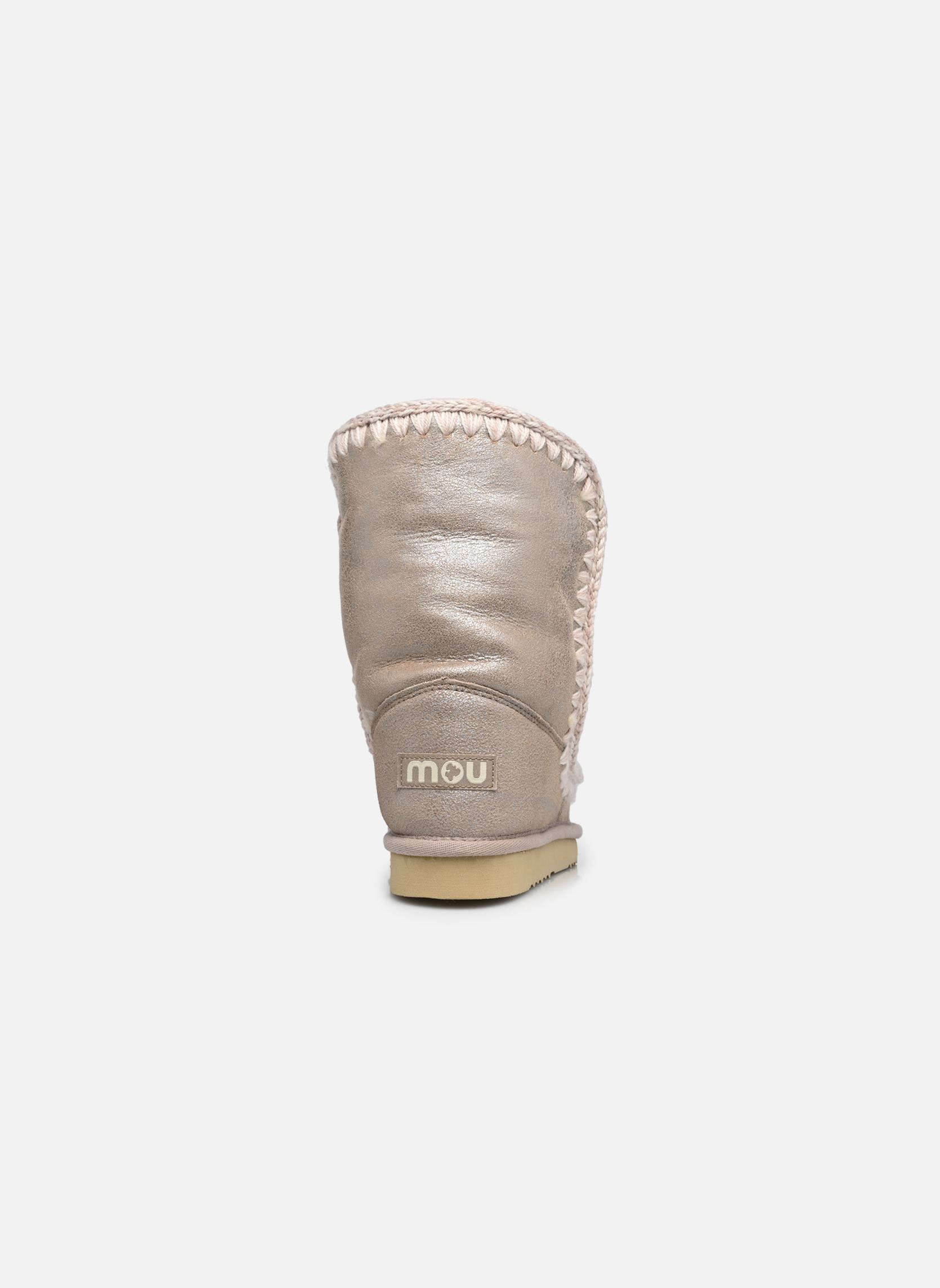 Gevoerde enkellaarsjes Eskimo Boot 24 Cm dames grijs MOU Gevoerde enkellaarsjes Eskimo Boot 24 Cm dames grijs STONE METALLIC