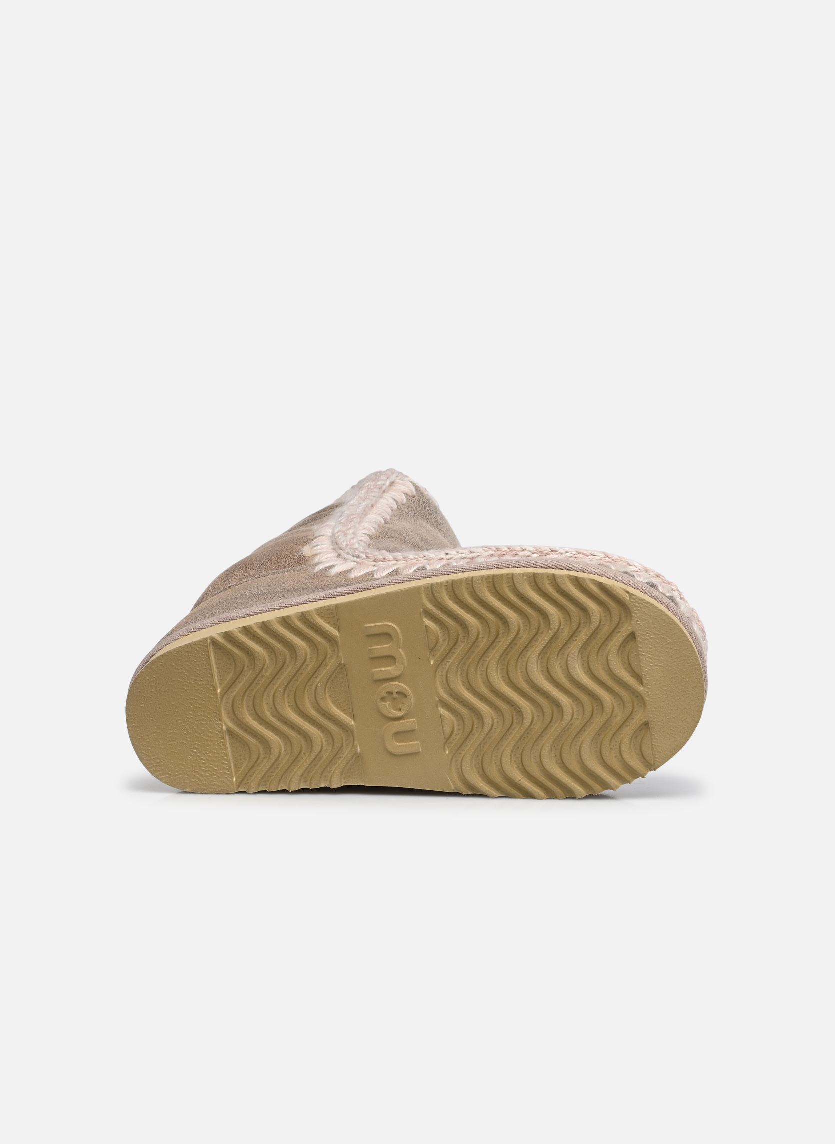 Gevoerde enkellaarsjes Eskimo Boot 24 Cm dames grijs MOU Gevoerde enkellaarsjes Eskimo Boot 24 Cm dames grijs STONE METALLIC