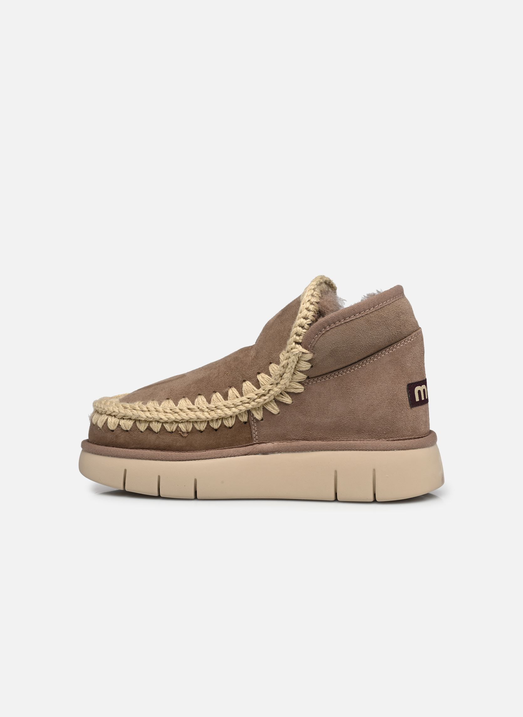 Gevoerde enkellaarsjes Eskimo Bounce Sneaker dames grijs MOU Gevoerde enkellaarsjes Eskimo Bounce Sneaker dames grijs ELEPHANT GREY