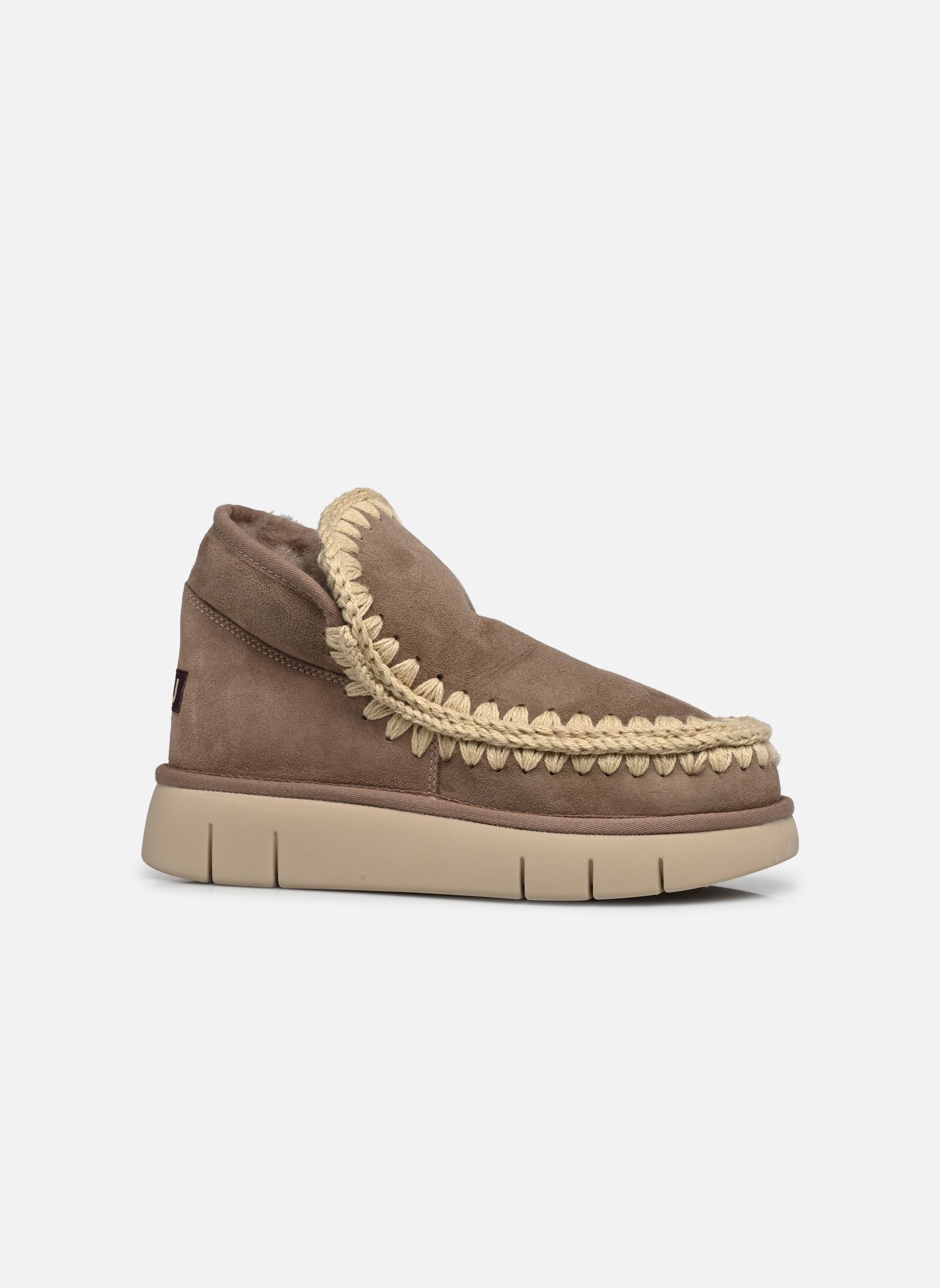 Gevoerde enkellaarsjes Eskimo Bounce Sneaker dames grijs MOU Gevoerde enkellaarsjes Eskimo Bounce Sneaker dames grijs ELEPHANT GREY