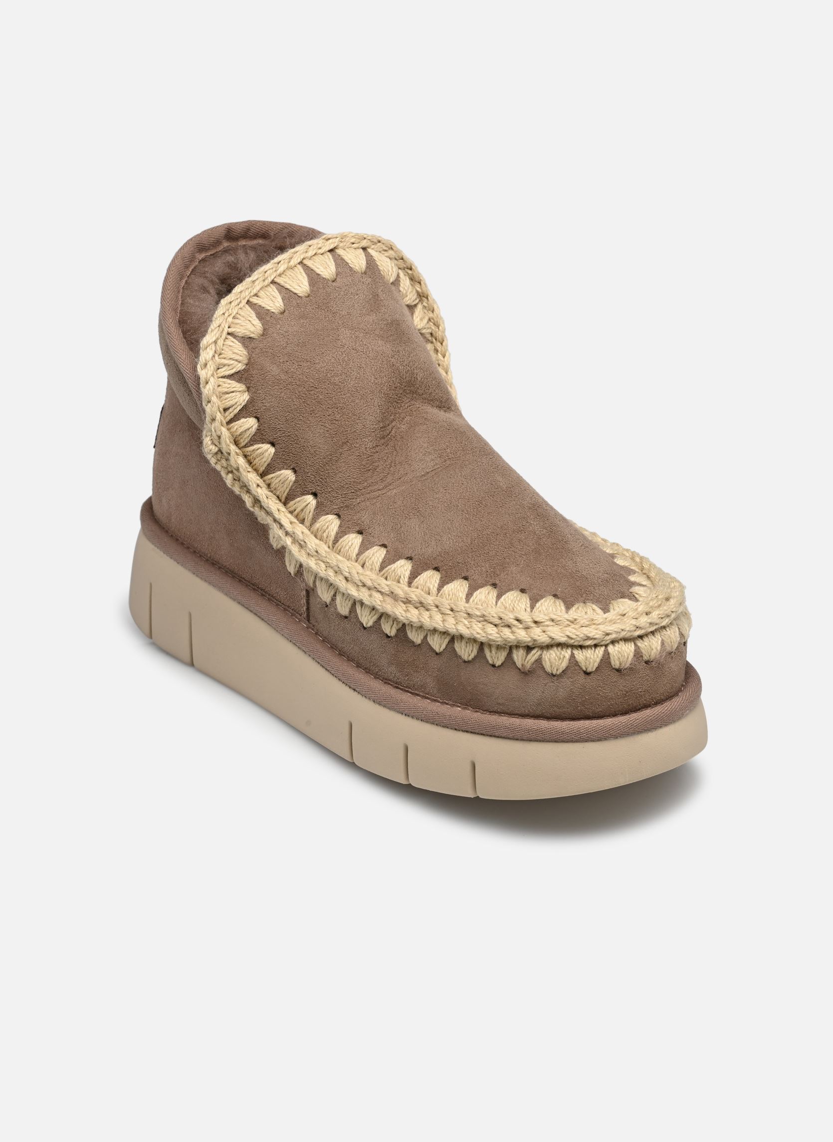 Gevoerde enkellaarsjes Eskimo Bounce Sneaker dames grijs MOU Gevoerde enkellaarsjes Eskimo Bounce Sneaker dames grijs ELEPHANT GREY