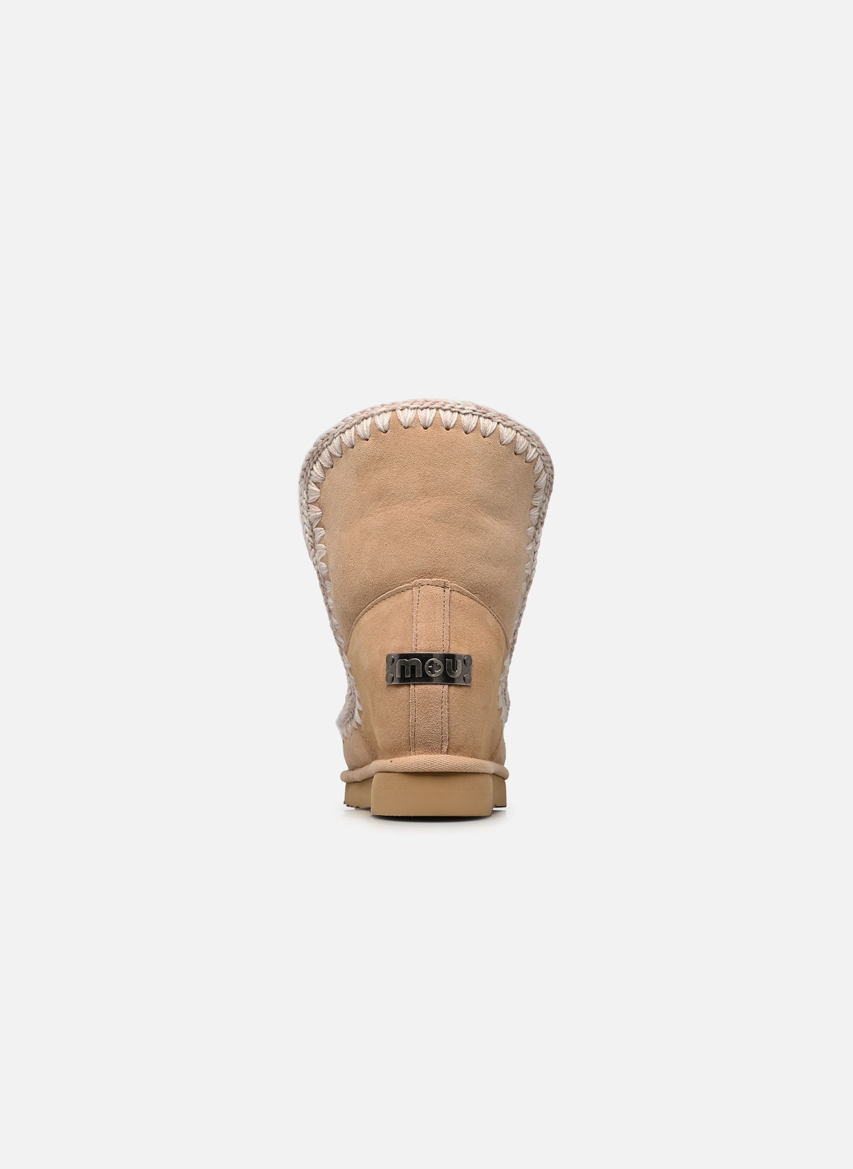 Gevoerde enkellaarsjes Eskimo Compensée Inner Wedge Short dames beige MOU Gevoerde enkellaarsjes Eskimo Compensée Inner Wedge Short dames beige RUTABAGA
