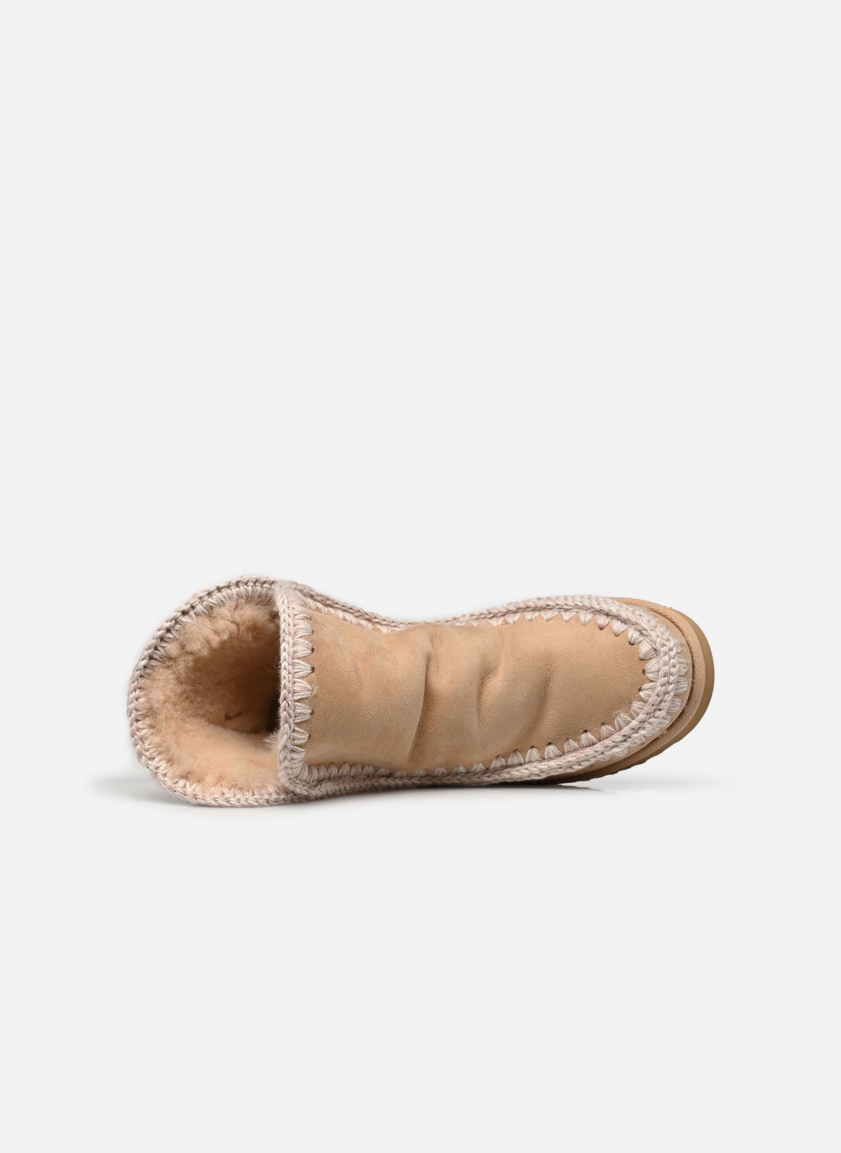 Gevoerde enkellaarsjes Eskimo Compensée Inner Wedge Short dames beige MOU Gevoerde enkellaarsjes Eskimo Compensée Inner Wedge Short dames beige RUTABAGA