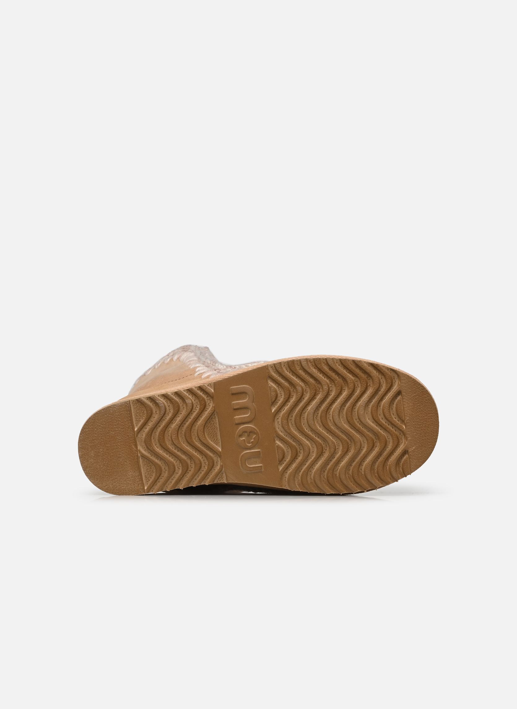 Gevoerde enkellaarsjes Eskimo Compensée Inner Wedge Short dames beige MOU Gevoerde enkellaarsjes Eskimo Compensée Inner Wedge Short dames beige RUTABAGA