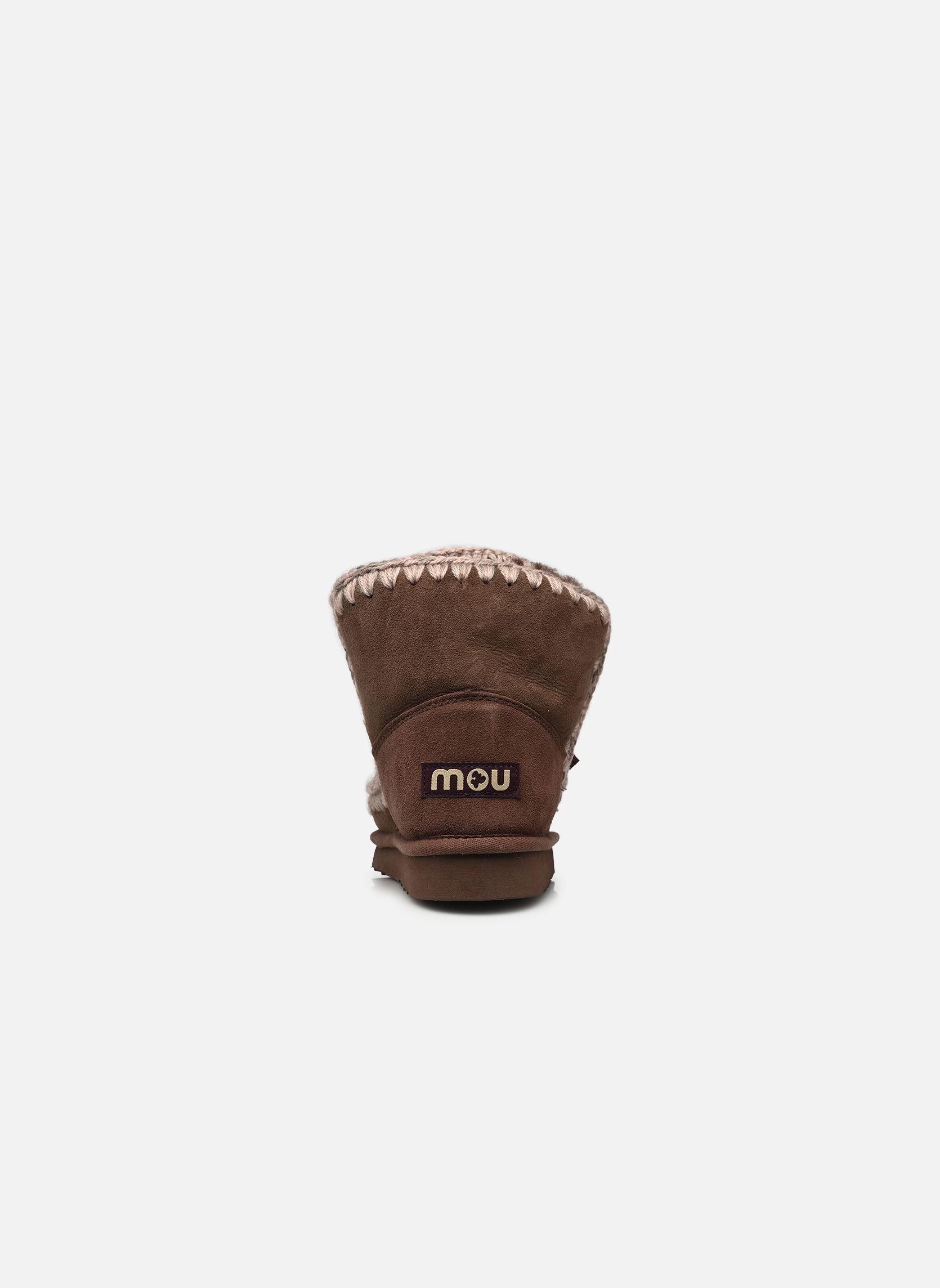 Gevoerde enkellaarsjes Eskimo Scoubidoo Lace dames bruin MOU Gevoerde enkellaarsjes Eskimo Scoubidoo Lace dames bruin BROWN PEPPER