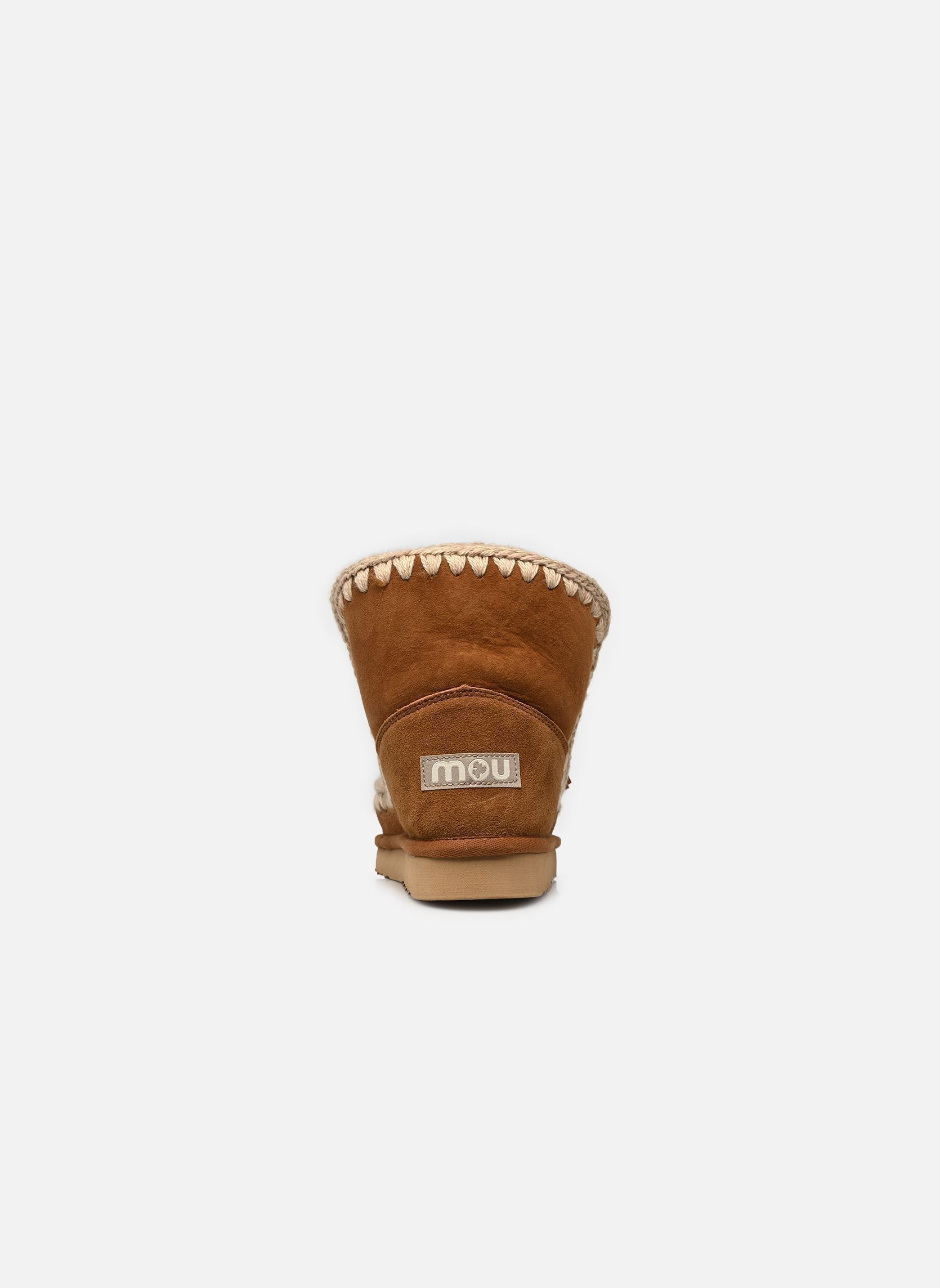 Gevoerde enkellaarsjes Eskimo Scoubidoo Lace dames bruin MOU Gevoerde enkellaarsjes Eskimo Scoubidoo Lace dames bruin COGNAC