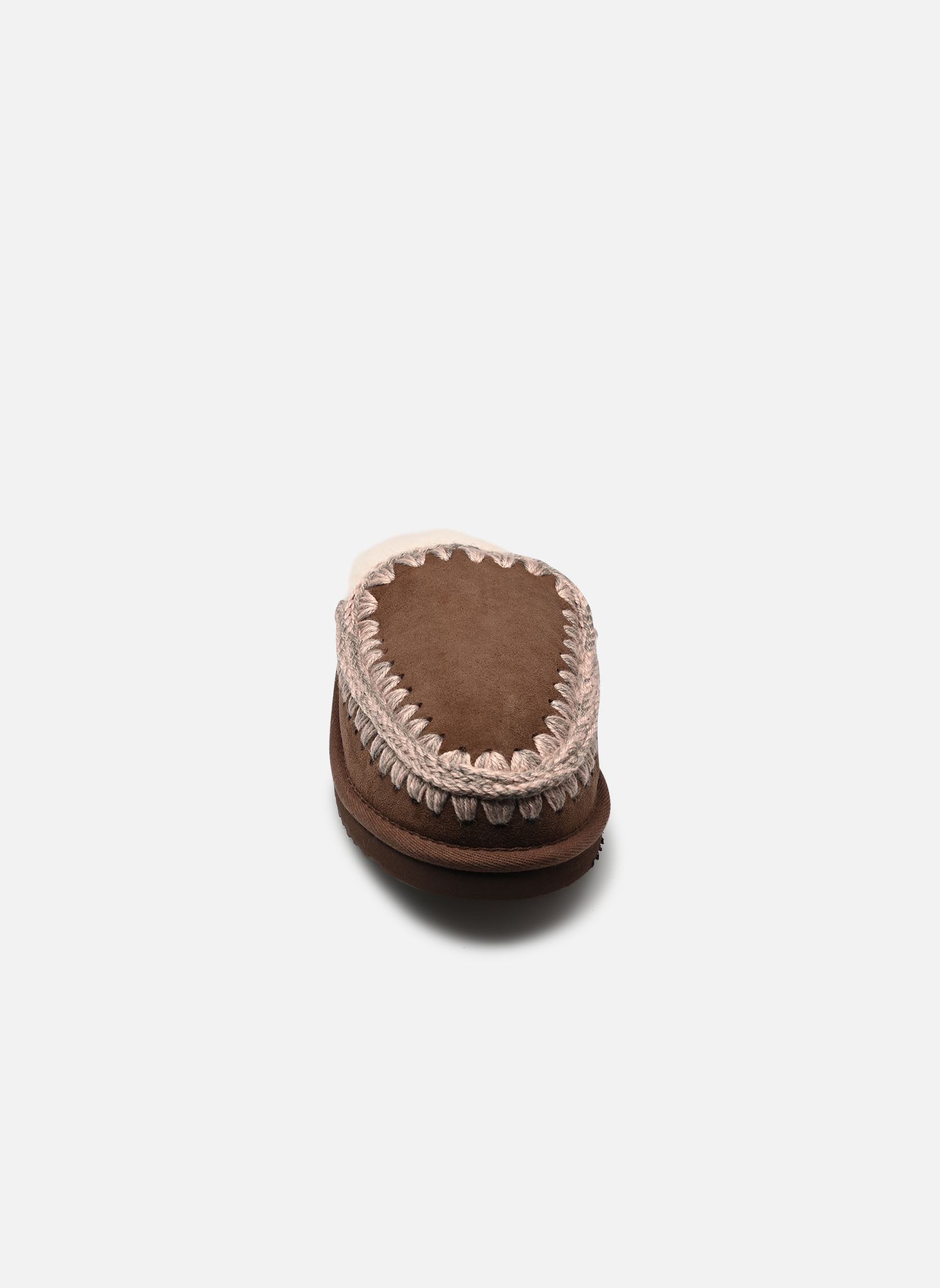 Pantoletten und Clogs Eskimo Slipper damen braun MOU Pantoletten und Clogs Eskimo Slipper damen braun BROWN PEPPER