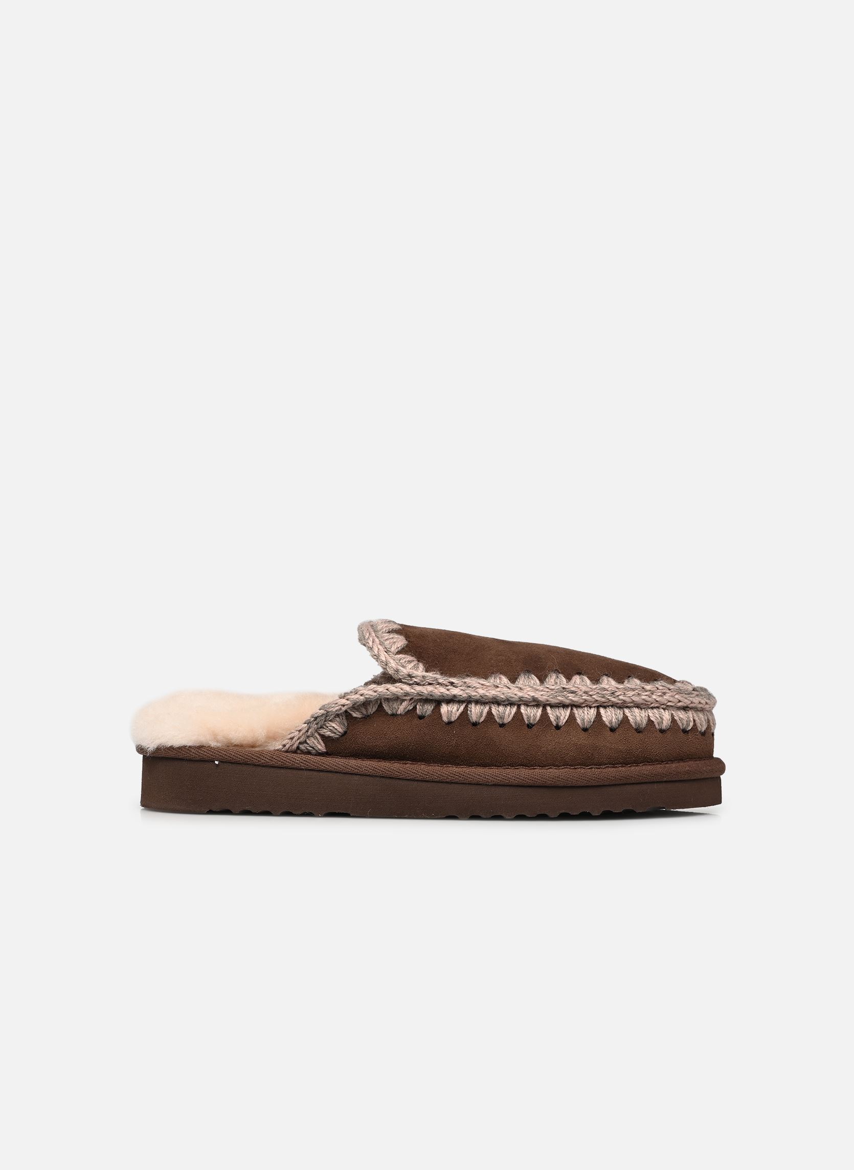 Pantoletten und Clogs Eskimo Slipper damen braun MOU Pantoletten und Clogs Eskimo Slipper damen braun BROWN PEPPER