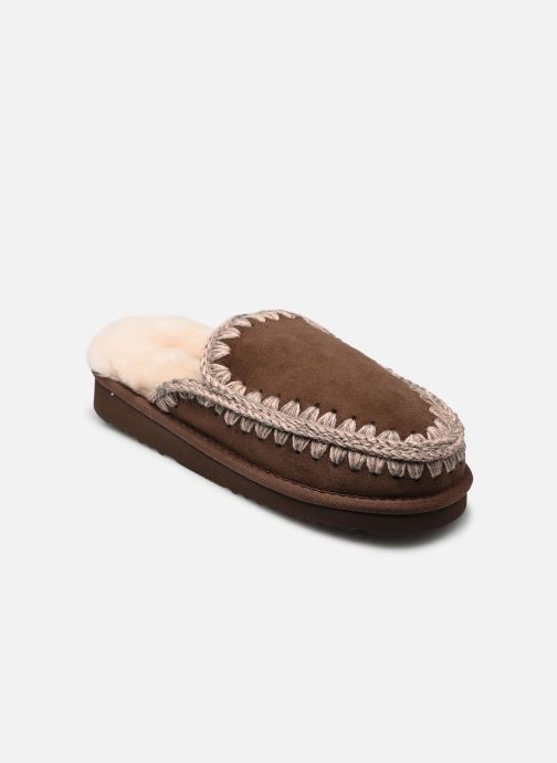 MOU Pantoletten und Clogs Eskimo Slipper damen braun