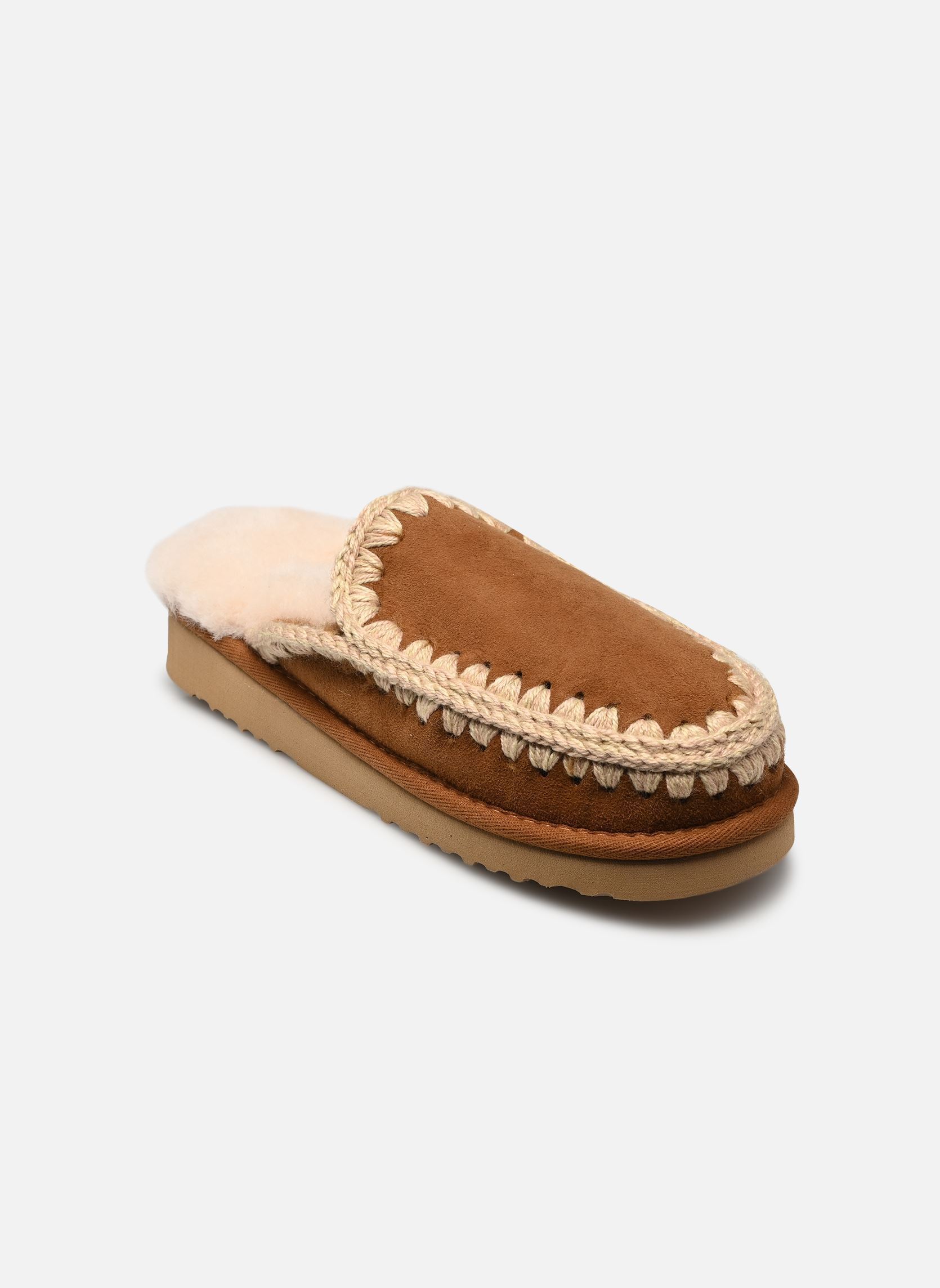 Mules et sabots Eskimo Slipper femme marron MOU Mules et sabots Eskimo Slipper femme marron COGNAC