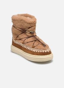 Gevoerde enkellaarsjes Eskimo Sneaker Bold Scoub Lace dames bruin MOU Gevoerde enkellaarsjes Eskimo Sneaker Bold Scoub Lace dames bruin COGNAC