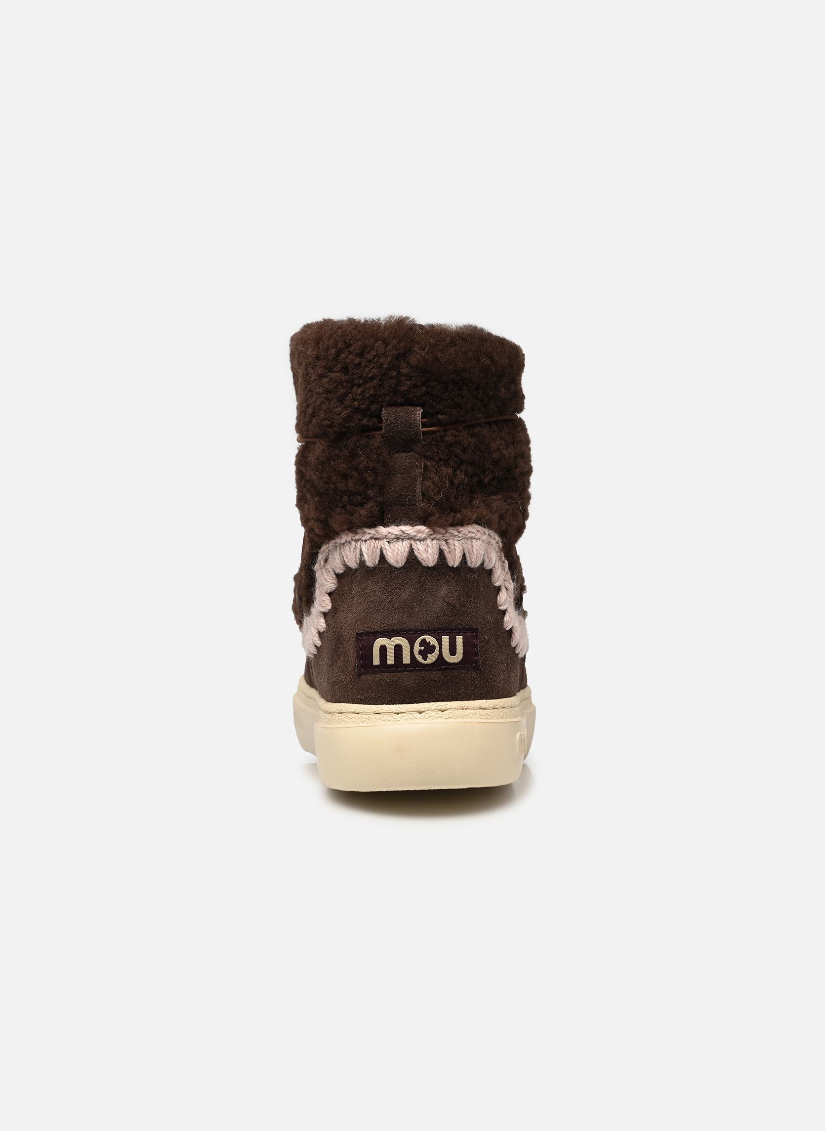 Gevoerde enkellaarsjes Eskimo Sneaker Bold Scoub Lace dames bruin MOU Gevoerde enkellaarsjes Eskimo Sneaker Bold Scoub Lace dames bruin MOCHA