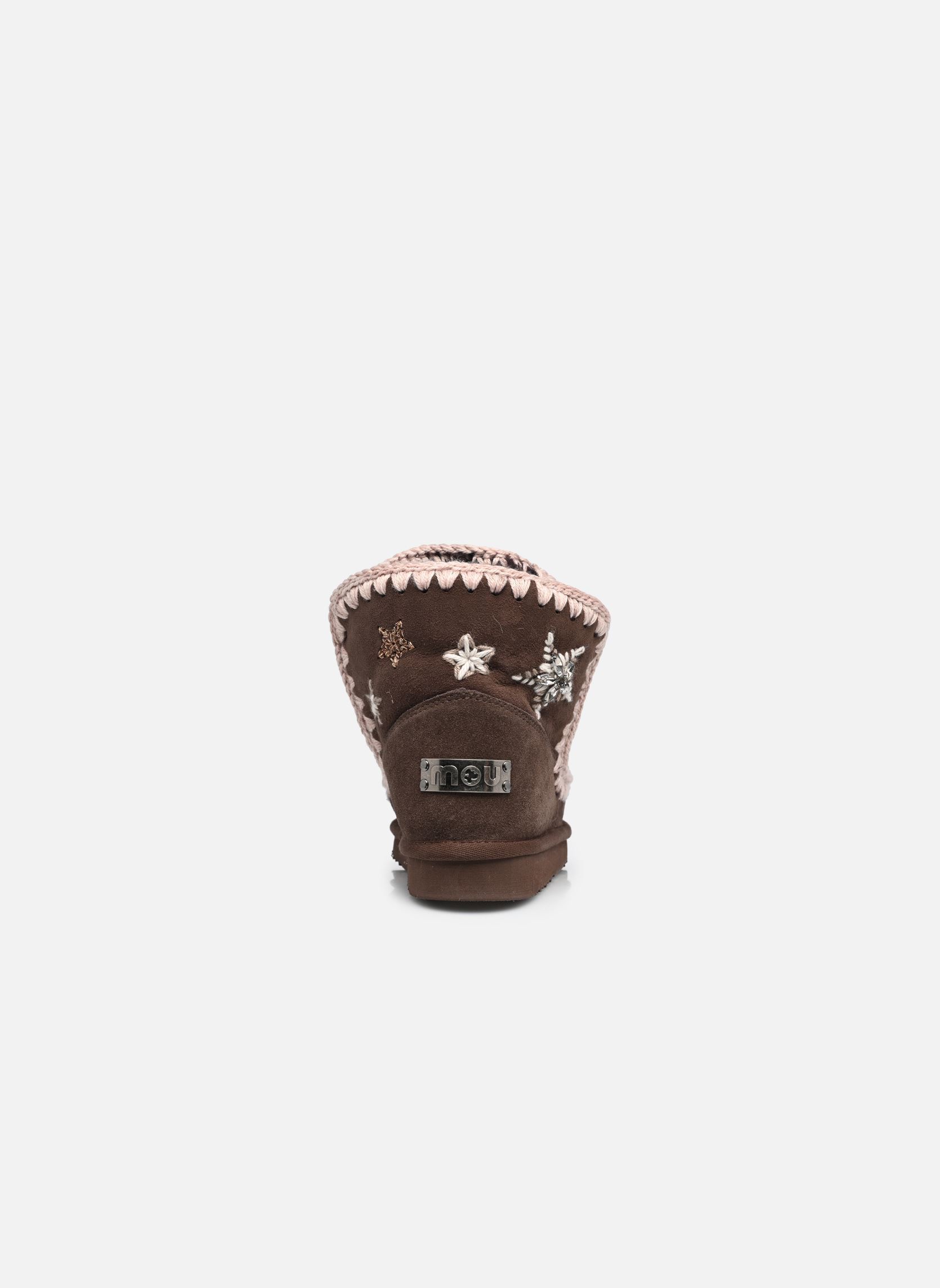 Gevoerde enkellaarsjes Eskimo Wool Stars&Rhinestones dames bruin MOU Gevoerde enkellaarsjes Eskimo Wool Stars&Rhinestones dames bruin MOCHA