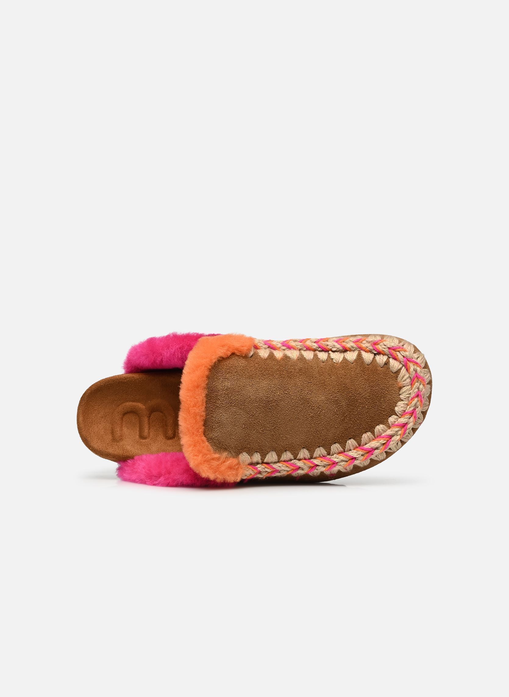 Pantoletten und Clogs Winter Bio Overstitching damen braun MOU Pantoletten und Clogs Winter Bio Overstitching damen braun COGNAC