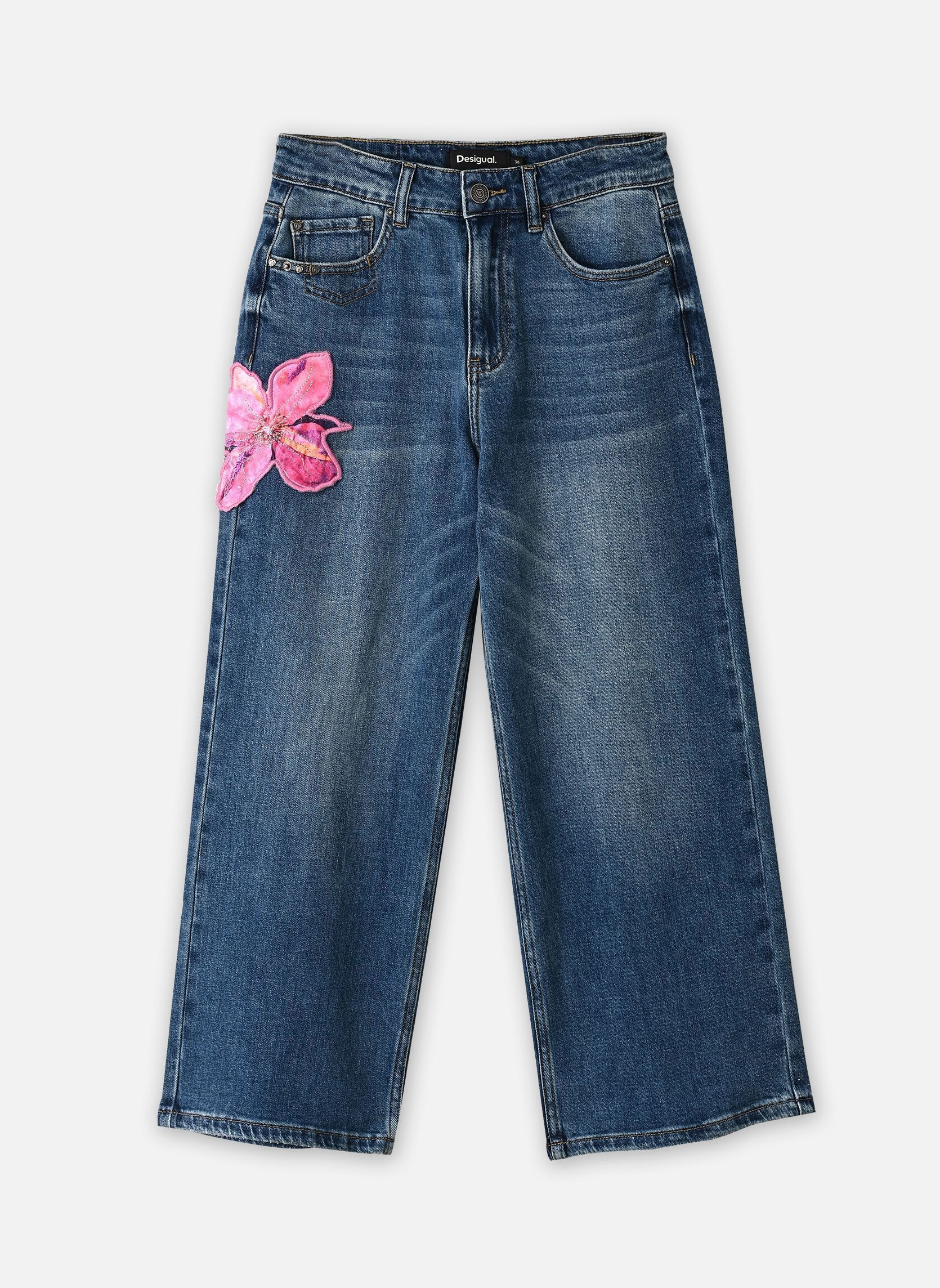 Jeans Denim Flora damen blau Desigual Jeans Denim Flora damen blau DENIM MEDIUM WASH