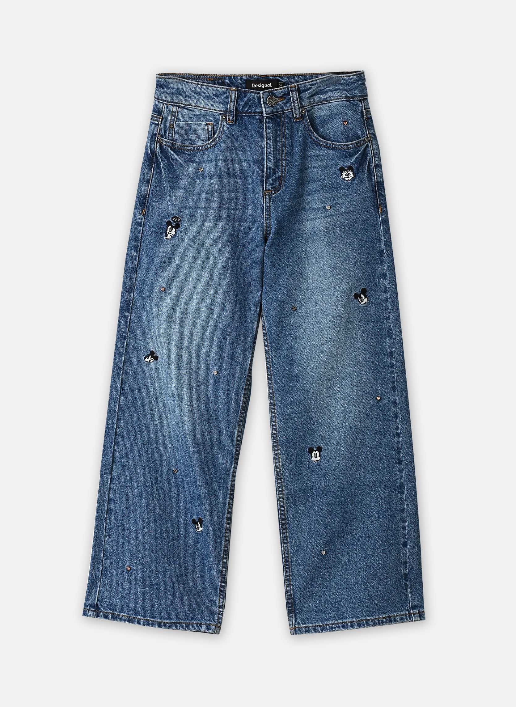 Jeans Denim Mickeym femme bleu Desigual Jeans Denim Mickeym femme bleu DENIM LIGHT WASH