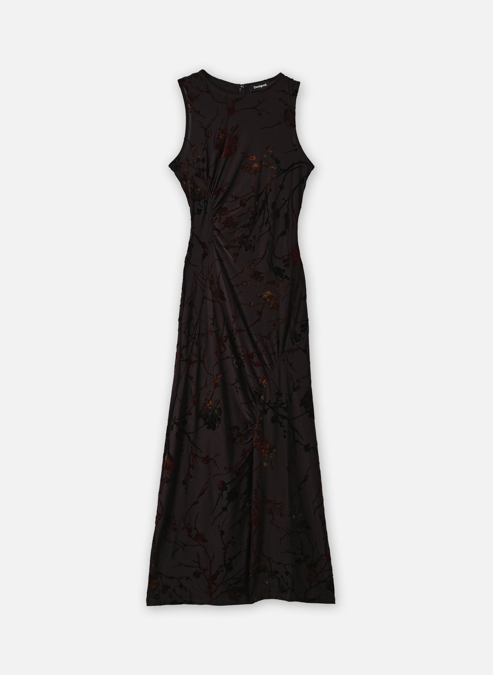 Lange Kleider Dress Bucarest damen braun Desigual Lange Kleider Dress Bucarest damen braun BROWN
